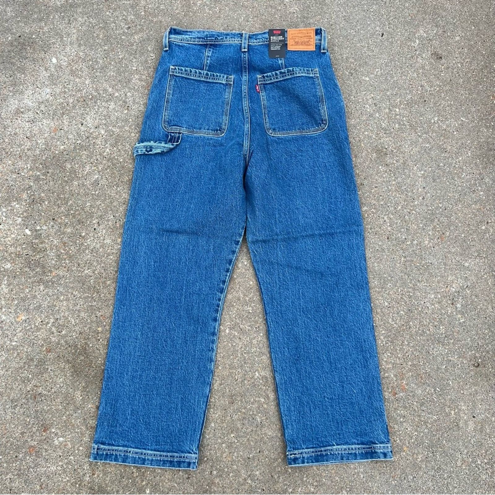 Levi's Levi’s Rib Cage Straight Ankle Jeans Utility Carpenter NWT Size 31" - 5 Thumbnail