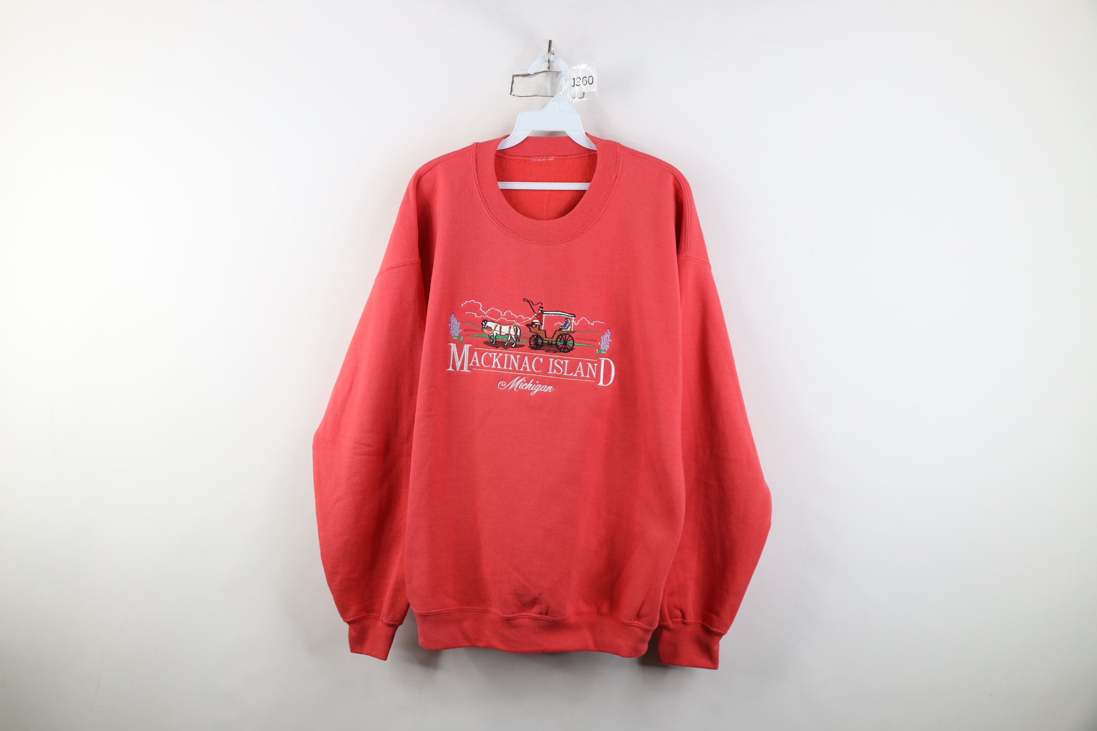 Vintage Vintage 90s Streetwear Mackinac Island Michigan Sweatshirt Size XL / US 12-14 / IT 48-50 - 1 Thumbnail