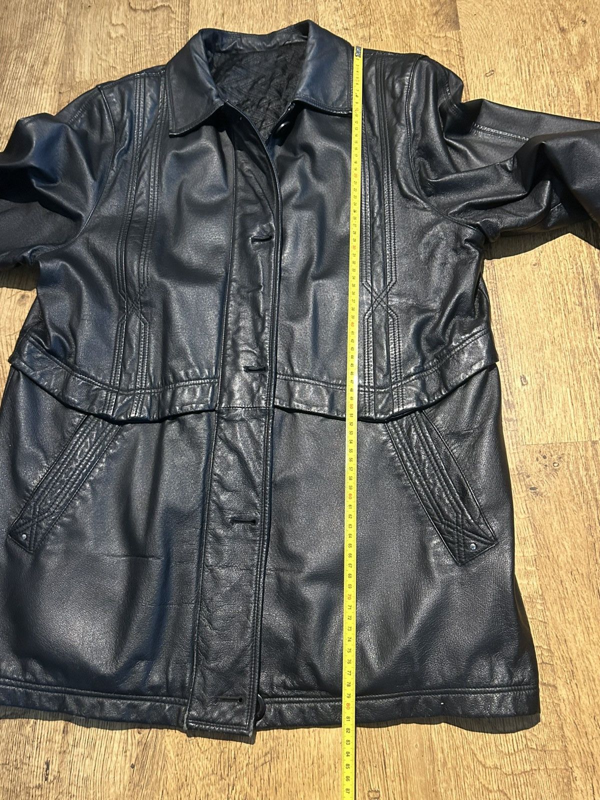 C&A Vintage Nappa Leather coat by CANDA C&A Size XL / US 12-14 / IT 48-50 - 15 Thumbnail