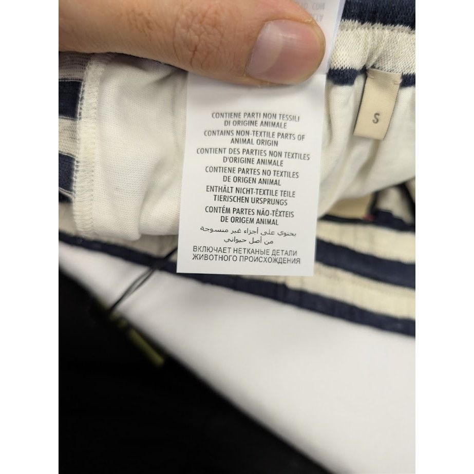 Gucci o1rshd1 Striped Linen Jersey Basket Pant in Navy/Milk Size US 30 / EU 46 - 22 Thumbnail