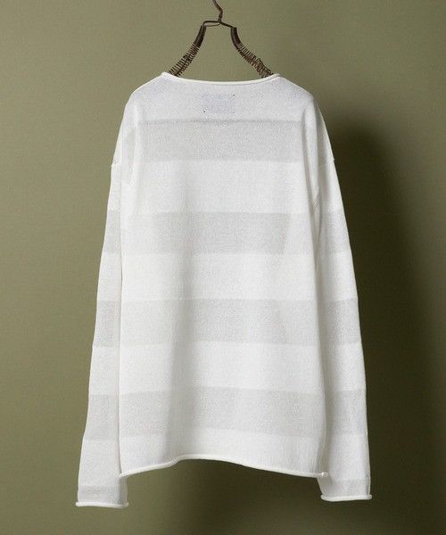 Number (N)ine Number nine SEE THROUGH STRIPED SUMMER KNIT PULLOVER size 2 Size US M / EU 48-50 / 2 - 2 Thumbnail