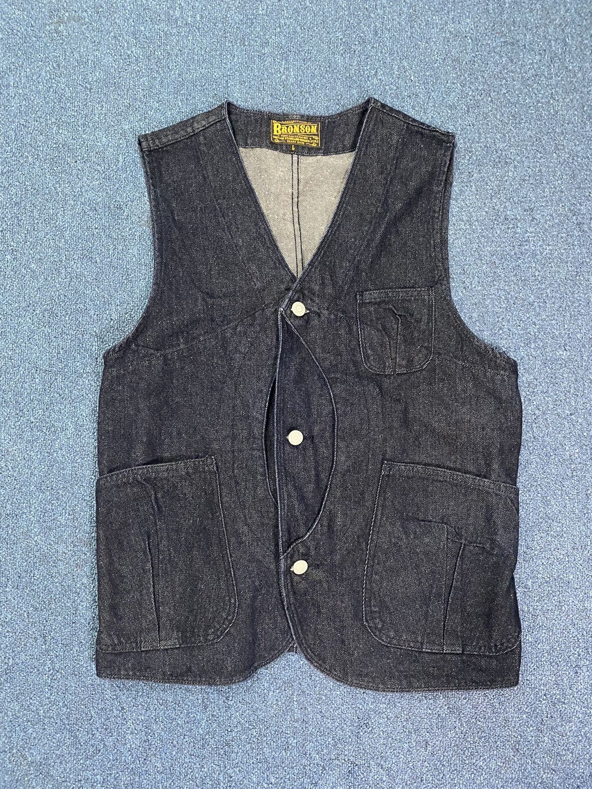 Bronson MFG. CO. Bronson Multiple Pocket Denim Vest Size US L / EU 52-54 / 3 - 1 Thumbnail