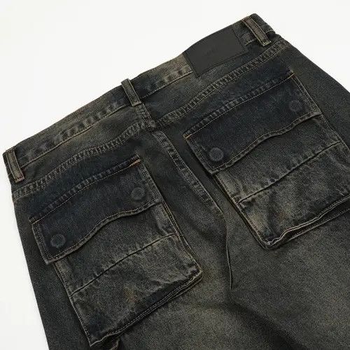 VIBE Grunge y2k faded baggy cargo jeans streetwear Size US 32 / EU 48 - 7 Thumbnail