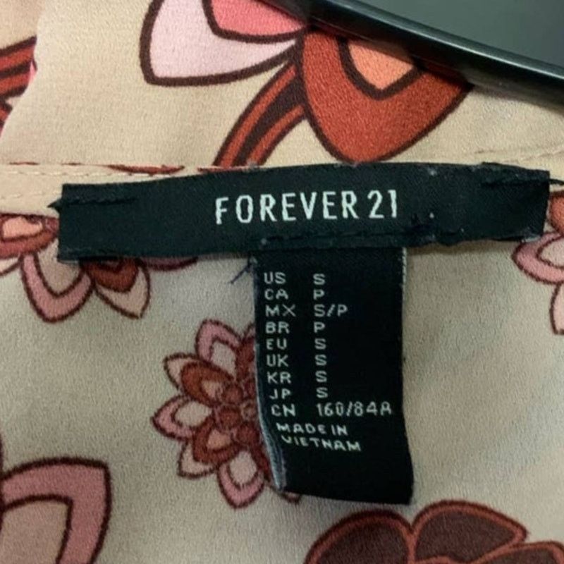 Forever 21 Forever 21 Womens Small Polyester Floral Fit Flare Dress Size S / US 4 / IT 40 - 4 Thumbnail