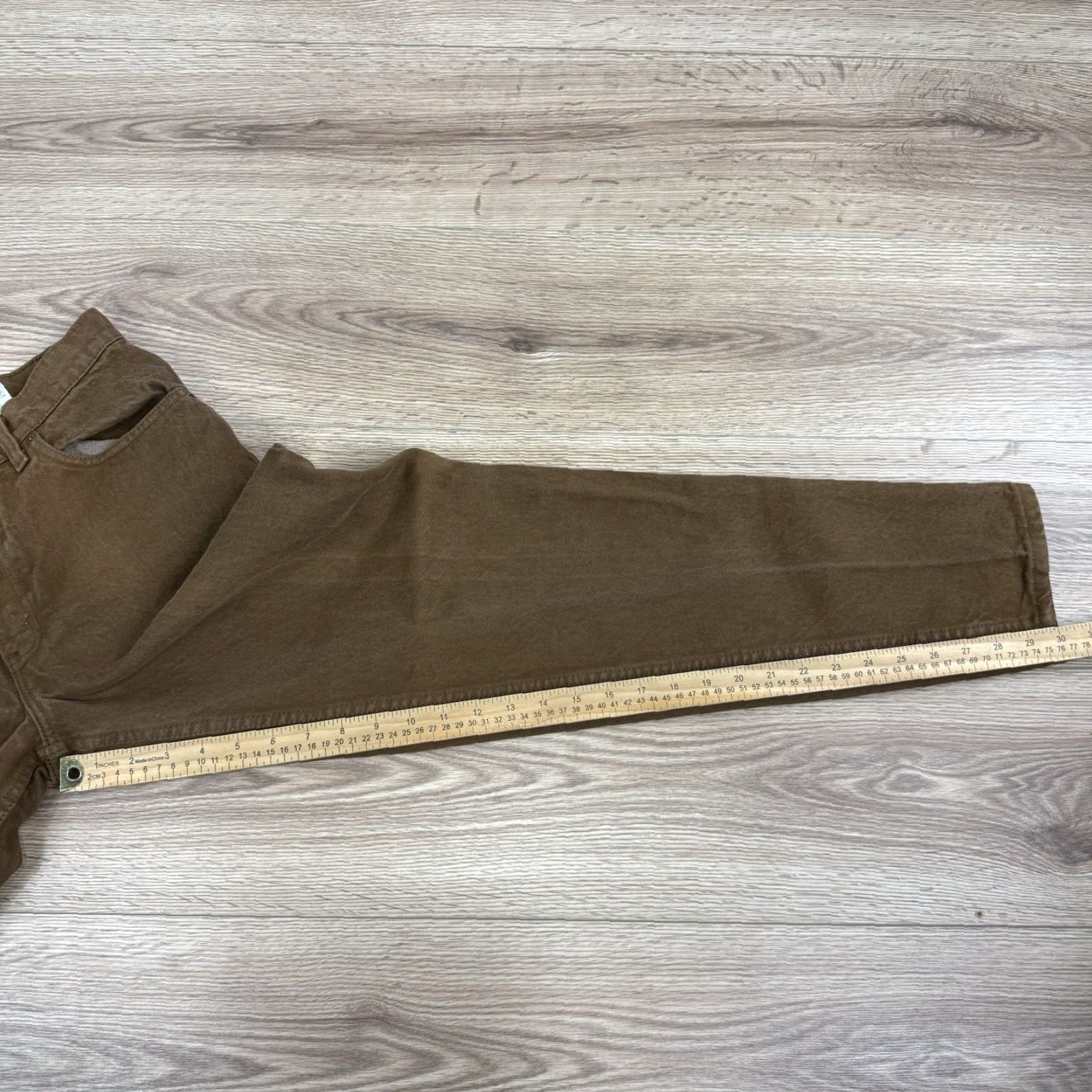 Levi's VINTAGE Levi’s 550 Relaxed Fit Tapered Jeans Brown Womens 9 Med Made In USA Size 30" / US 8 / IT 44 - 7 Thumbnail