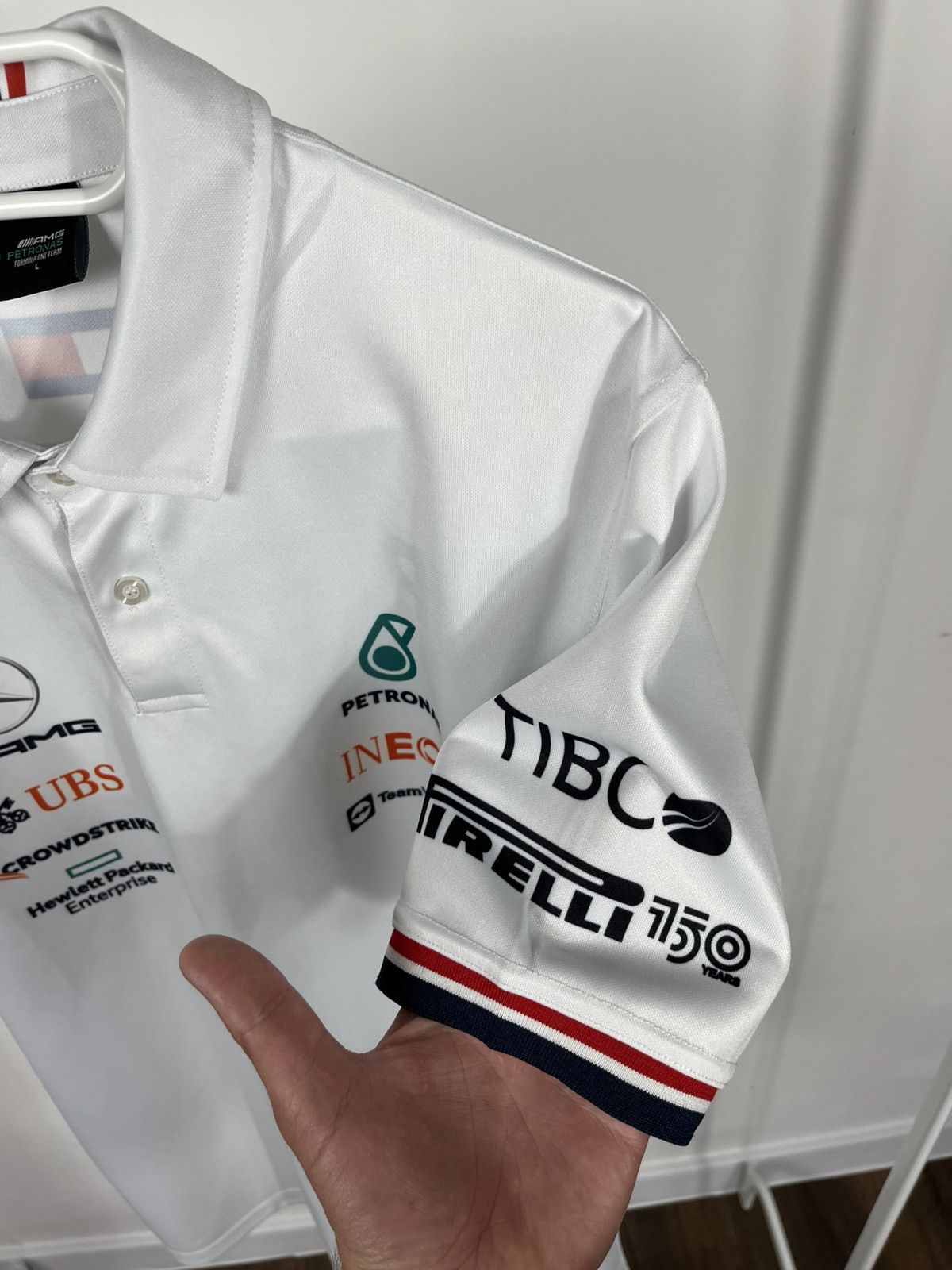 Mercedes-Benz Mercedes AMG Petronas F1 Team Polo Shirt Tommy Hilfiger L Size US L / EU 52-54 / 3 - 5 Thumbnail