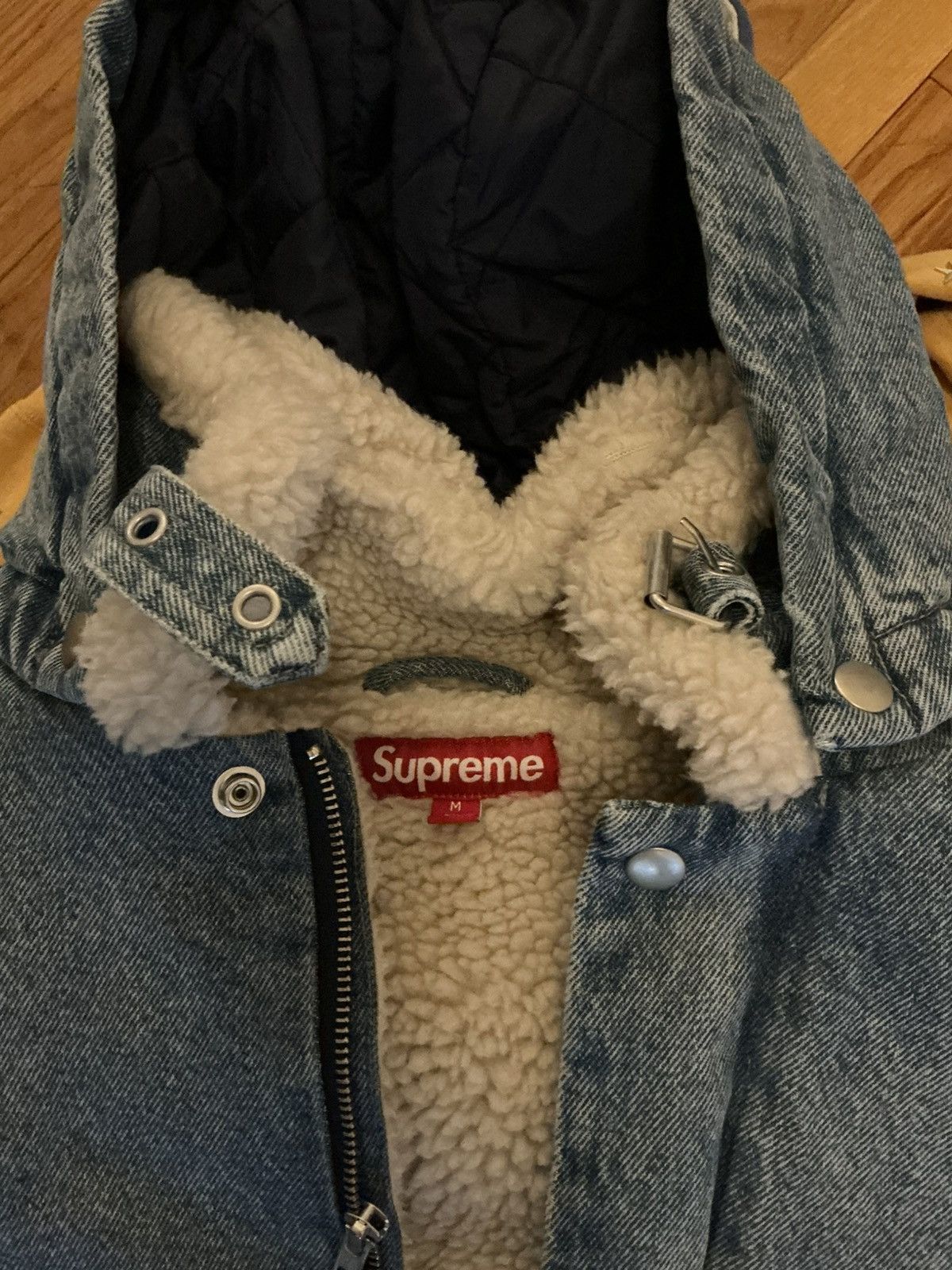 Supreme Supreme Faux Shearling Lined Bomber Jacket Size US M / EU 48-50 / 2 - 2 Thumbnail
