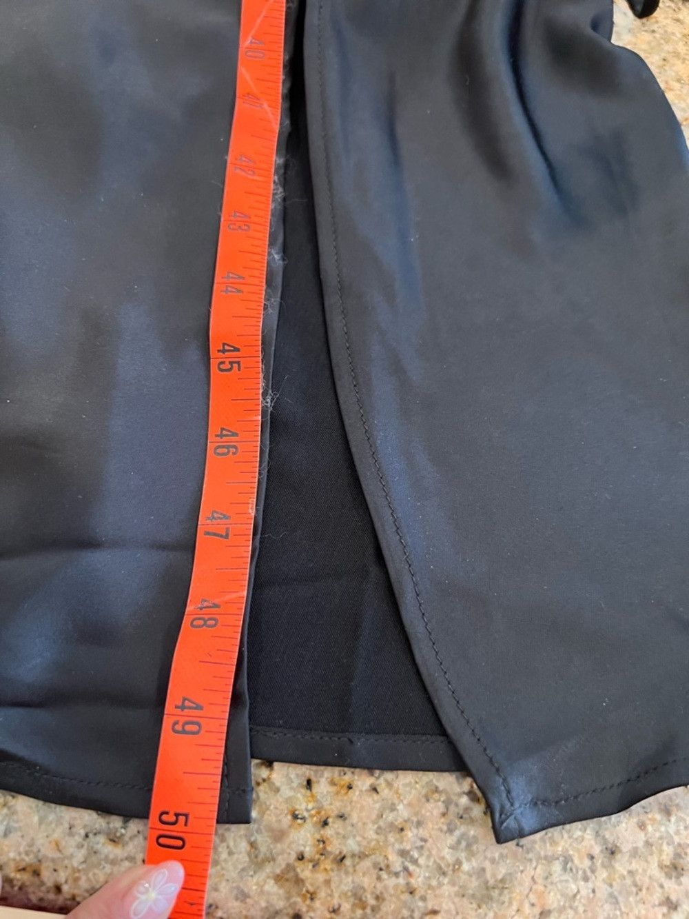 G-Star G-Star RAW Black Satin Slip Dress Midi Slit Adjustable Stra Size S / US 4 / IT 40 - 6 Thumbnail