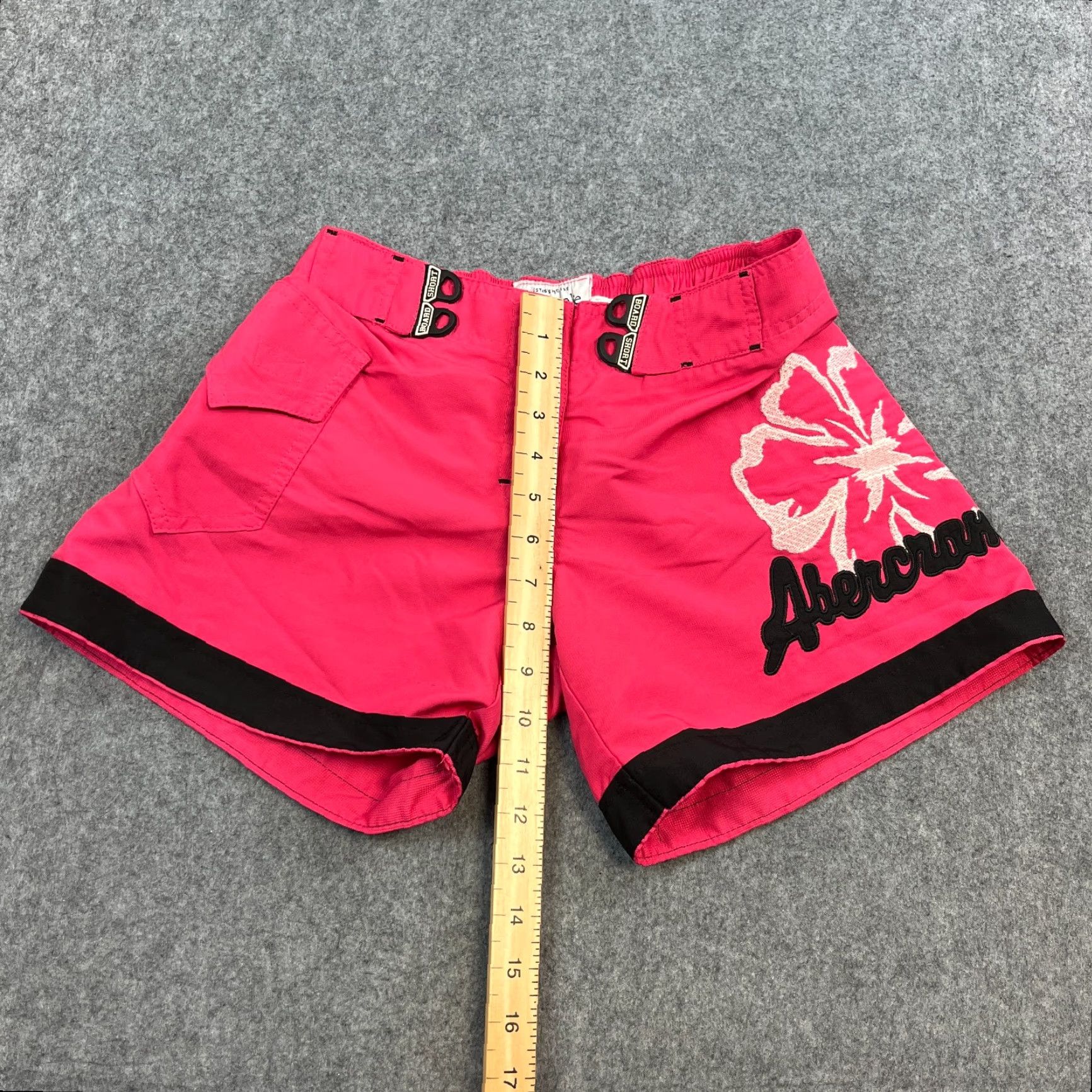 Abercrombie & Fitch Abercrombie & Fitch Womens Board Shorts Swim Floral Pink Medium Y2K Size 32" / US 10 / IT 46 - 5 Thumbnail