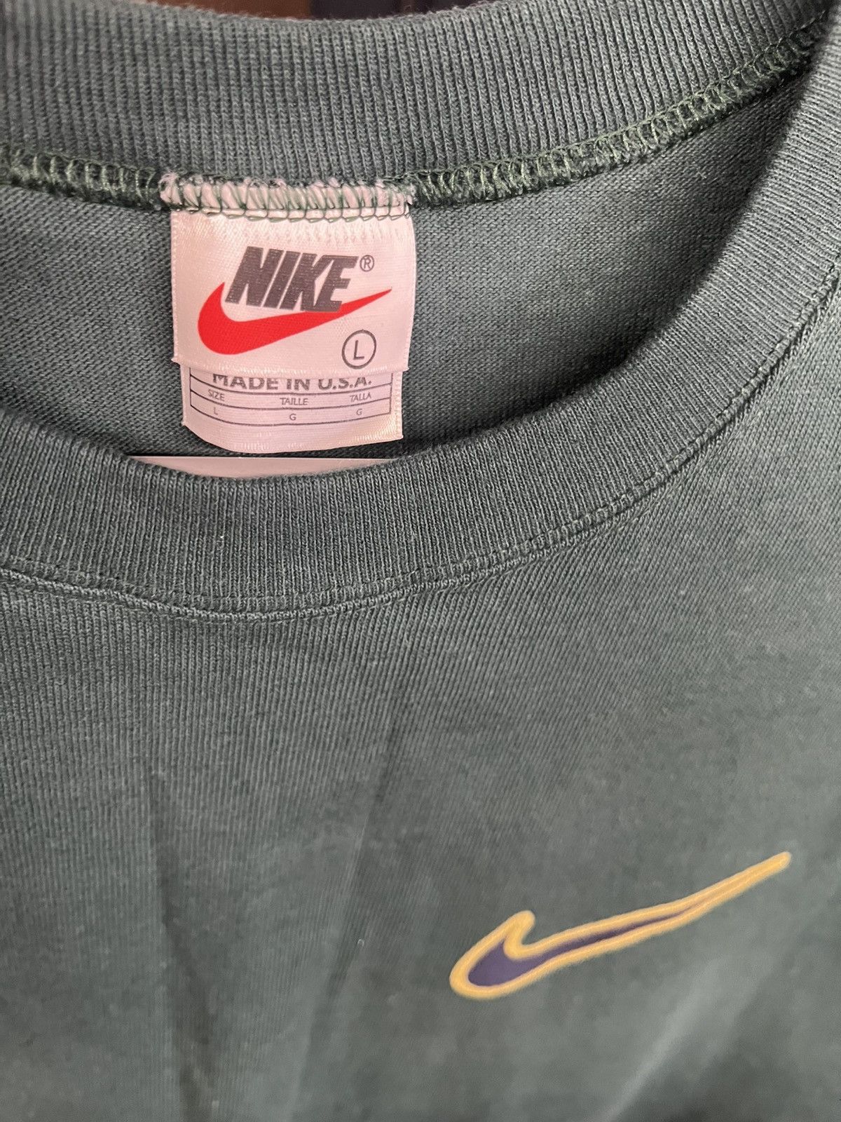 Nike Vintage 90s Nike Basketball Made In USA Tee Size US L / EU 52-54 / 3 - 2 Thumbnail