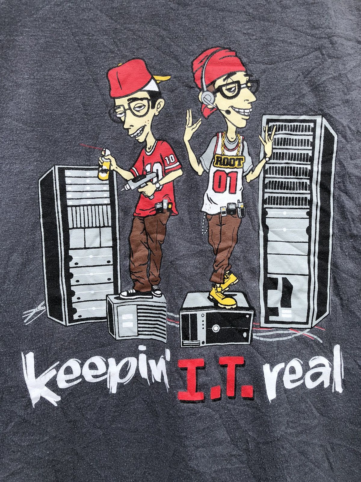 Japanese Brand × Vintage Vintage Y2K Keepin I.T Real Cartoons Tshirt Size US L / EU 52-54 / 3 - 1 Thumbnail