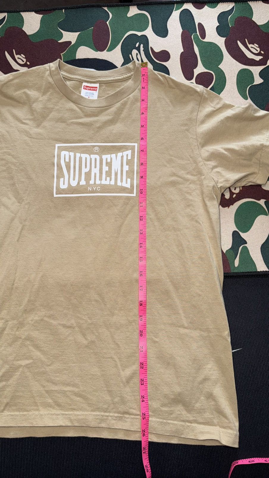 Supreme Supreme Warmup Tee. Khaki. Large. Great condition. Small Size US S / EU 44-46 / 1 - 8 Thumbnail
