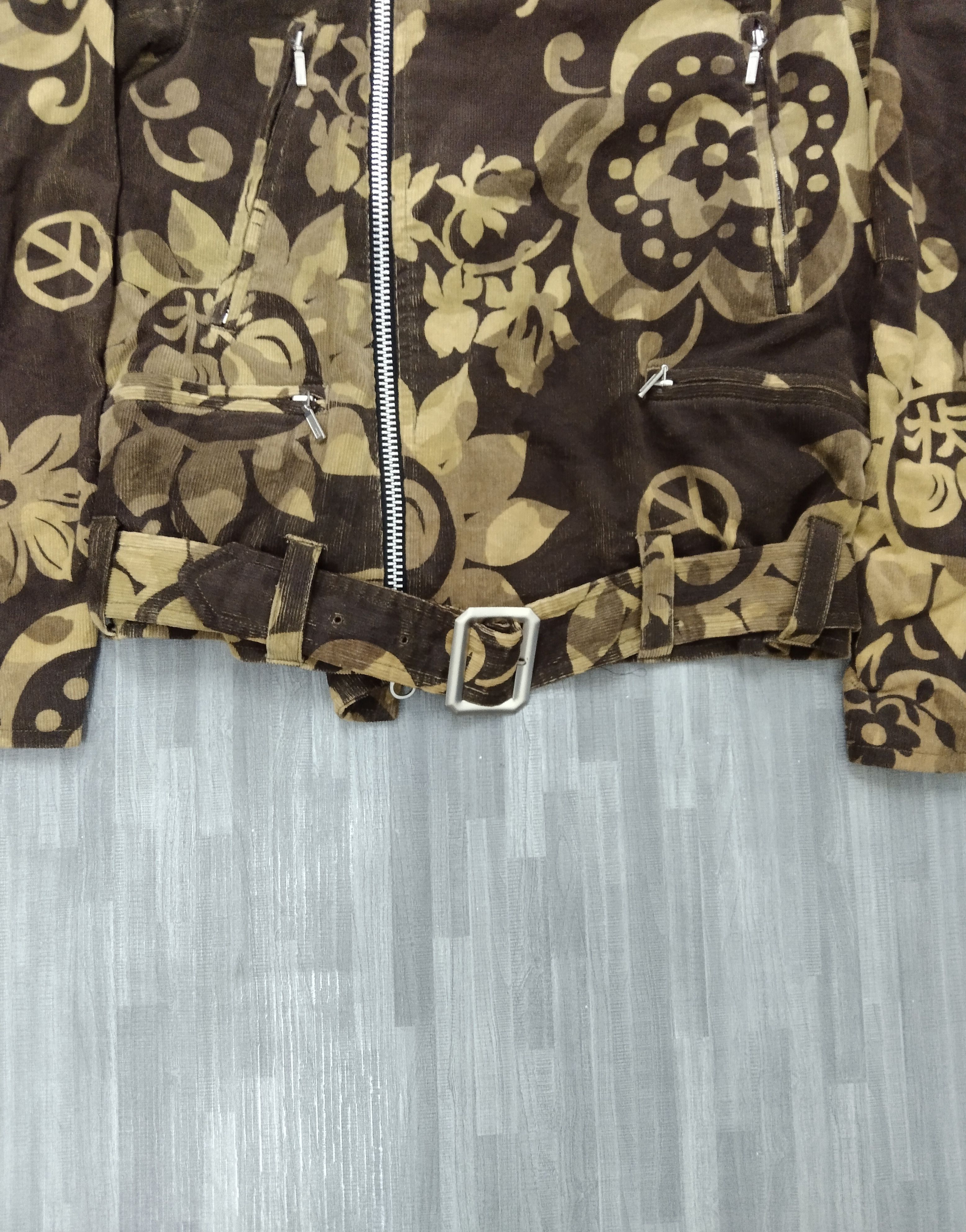 Japanese Brand DOUBLE COLLAR KU FLORAL X ANARCHY LOGO FULL PRINTED Size US S / EU 44-46 / 1 - 6 Thumbnail