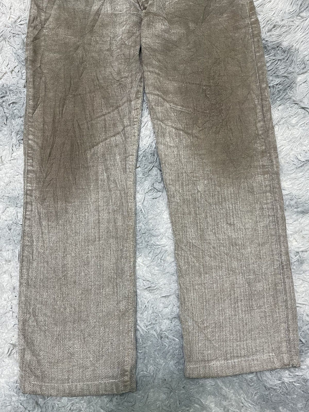 Emporio Armani 90s EMPORIO ARMANI MUD WASH DENIM JEANS RARE DESIGN Size US 34 / EU 50 - 3 Thumbnail