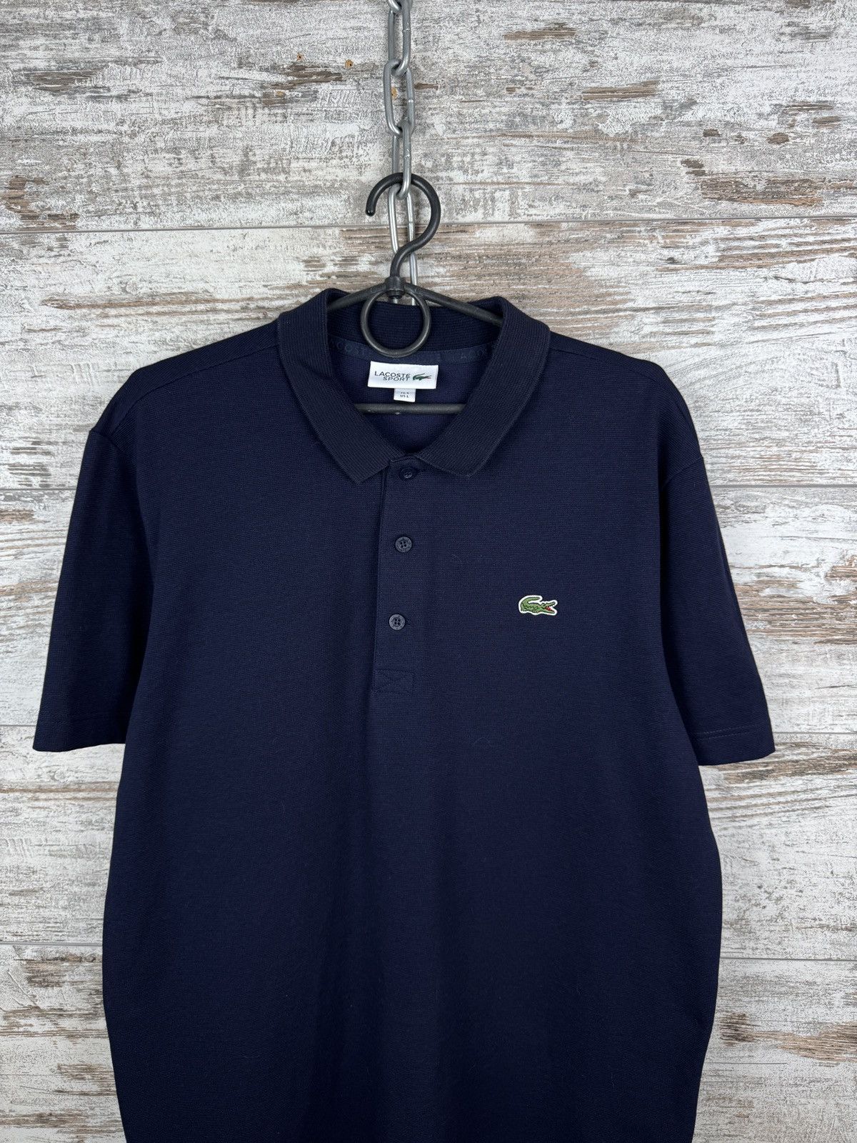 Lacoste Mens Lecoste polos luxury navu t-shirt tee size L Size US L / EU 52-54 / 3 - 2 Thumbnail
