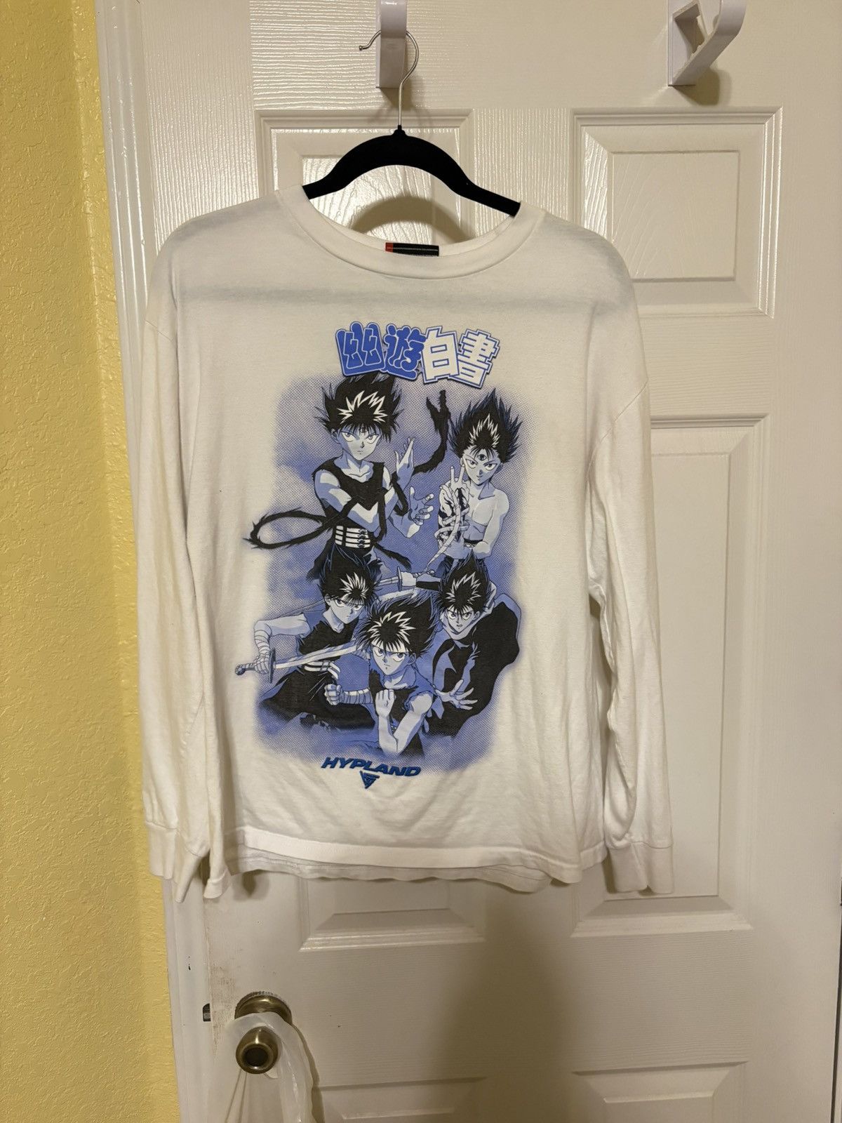 Hypland Hypland Yu Yu Hakusho Yusuke Long Sleeve Shirt White Anime Size US L / EU 52-54 / 3 - 1 Thumbnail
