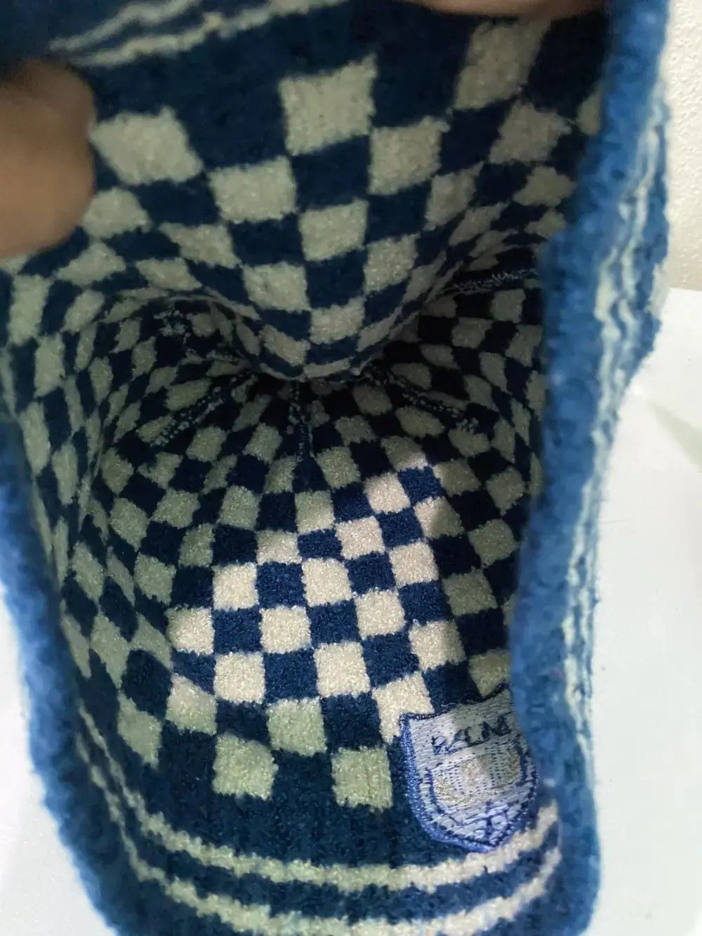Japanese Brand × Vintage Vintage MPS Small Logo Plaid Tartan Beanie Hat Size ONE SIZE - 5 Thumbnail