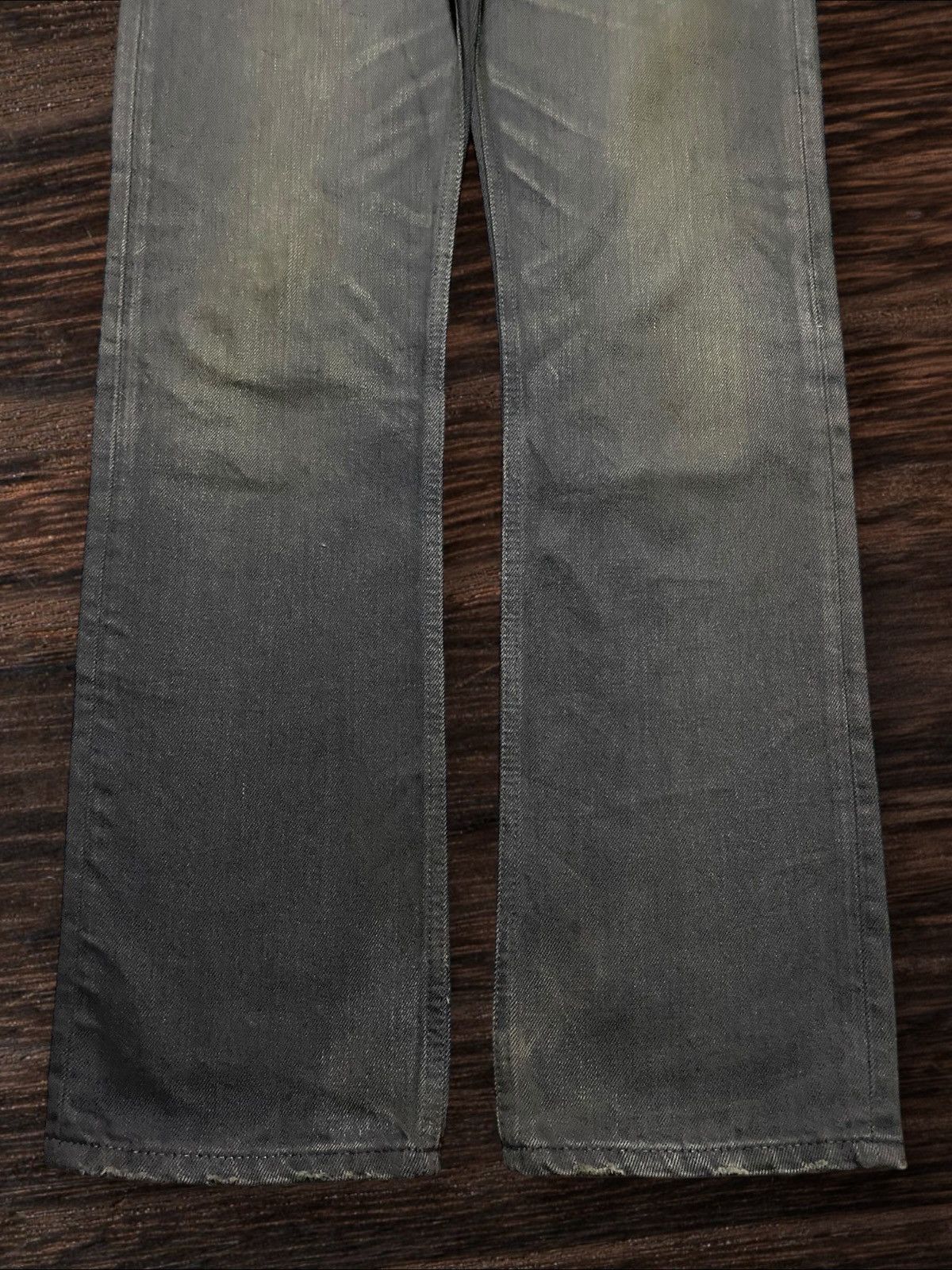 If Six Was Nine Vintage Velvet Blue Grey Faded Loose Jeans Size US 31 - 7 Thumbnail