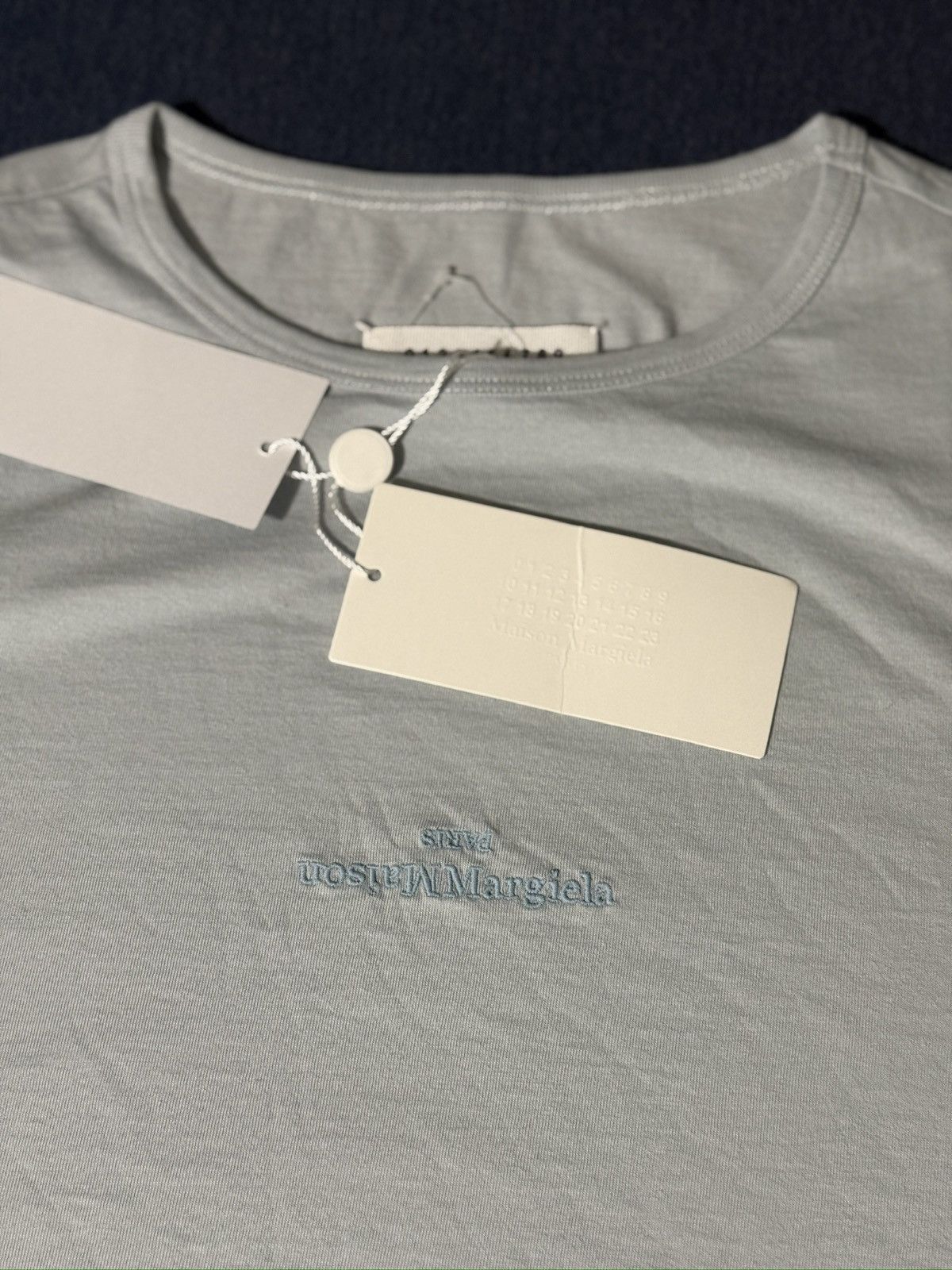 Maison Margiela Maison Margiela Upside Down Cotton Logo T-Shirt Size US L / EU 52-54 / 3 - 3 Thumbnail