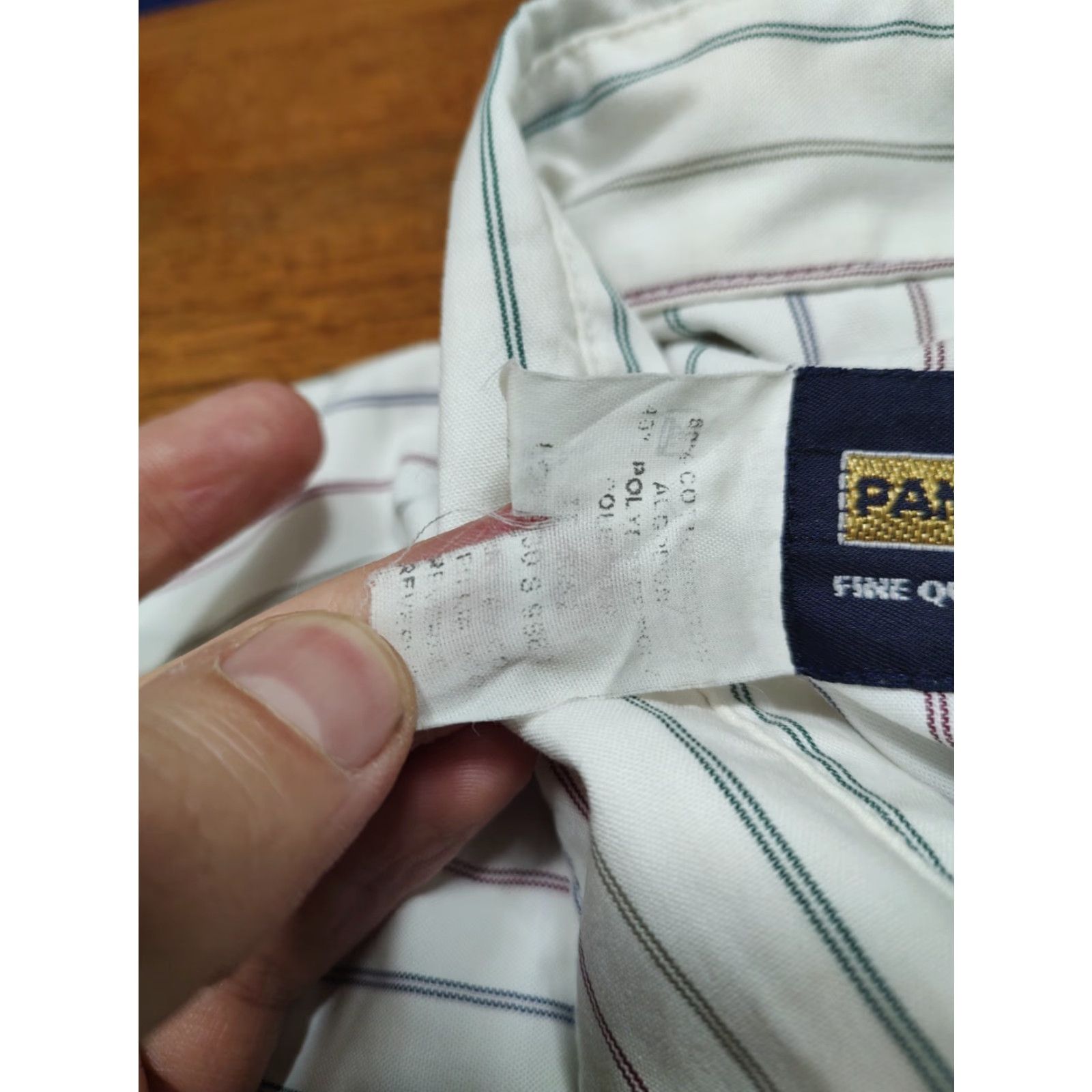 Vintage VINTAGE Panhandle Slim Shirt Mens 17 X 35 White Striped Pearl Snap Western Cowboy Shirt Mens 17 X 35 White Striped Pearl Snap Western Cowboy Size US XL / EU 56 / 4 - 6 Thumbnail