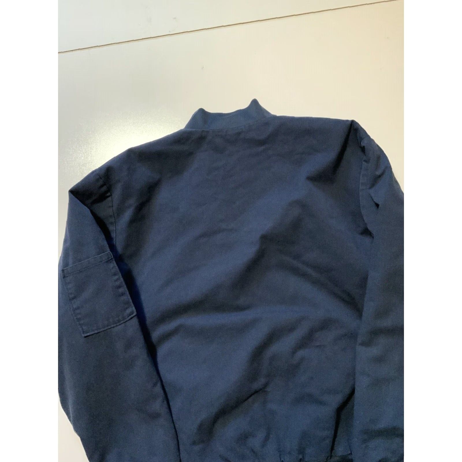 Red Kap VINTAGE Red Kap Farmer John Quilted Lined Navy Blue Employee Work Jacket Sz.S-M Jacket Men Blue Lined Quilted Work Jacket Mens Size US S / EU 44-46 / 1 - 5 Thumbnail
