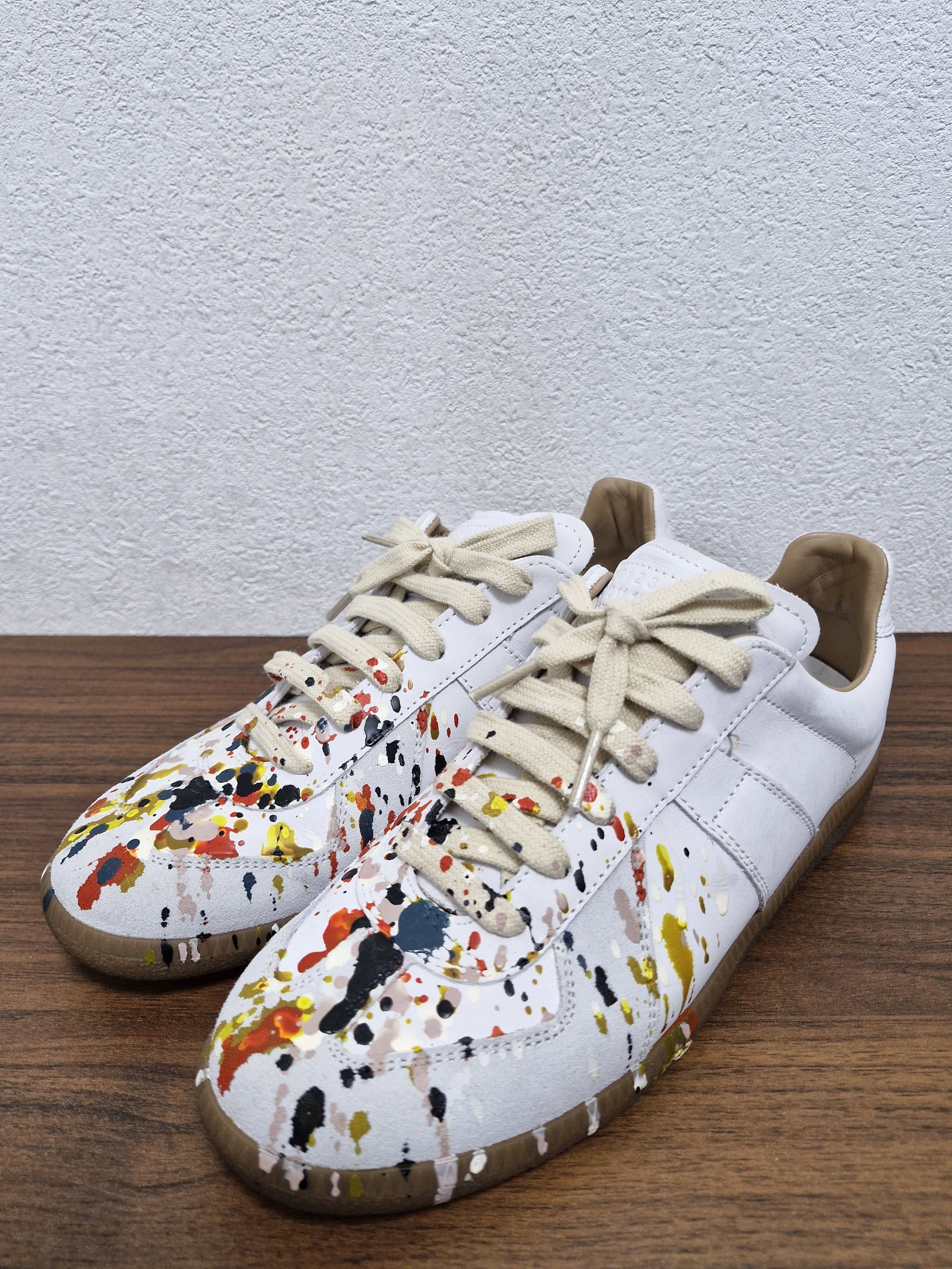 Maison Margiela MAISON MARGIELA Paint Splatter GATs Size US 5.5 / EU 38 - 1 Thumbnail