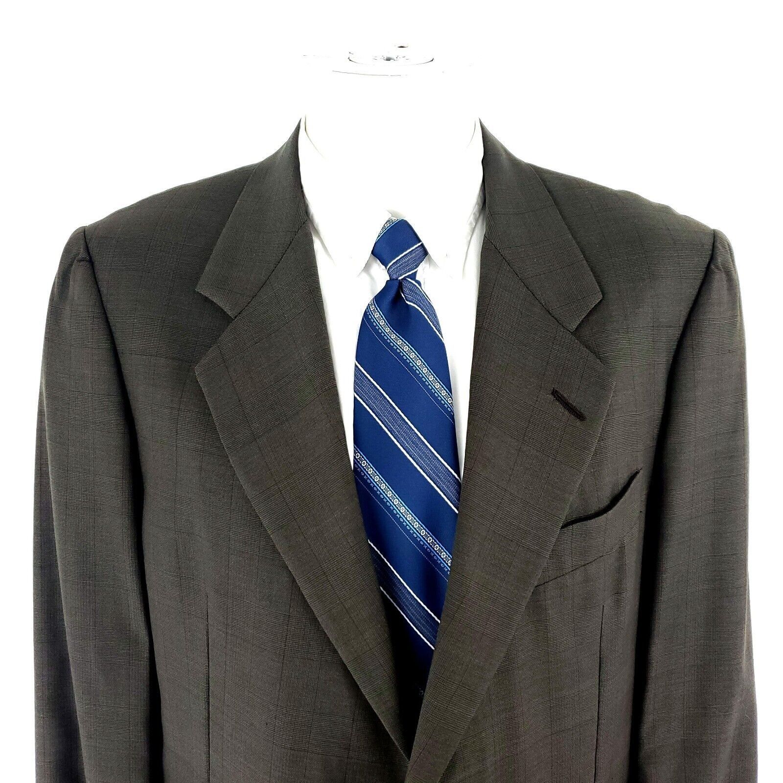 Hickey Freeman Hickey Freeman Wool Boardroom 2 Button Blazer 40R Green Glen Size 40R - 1 Thumbnail