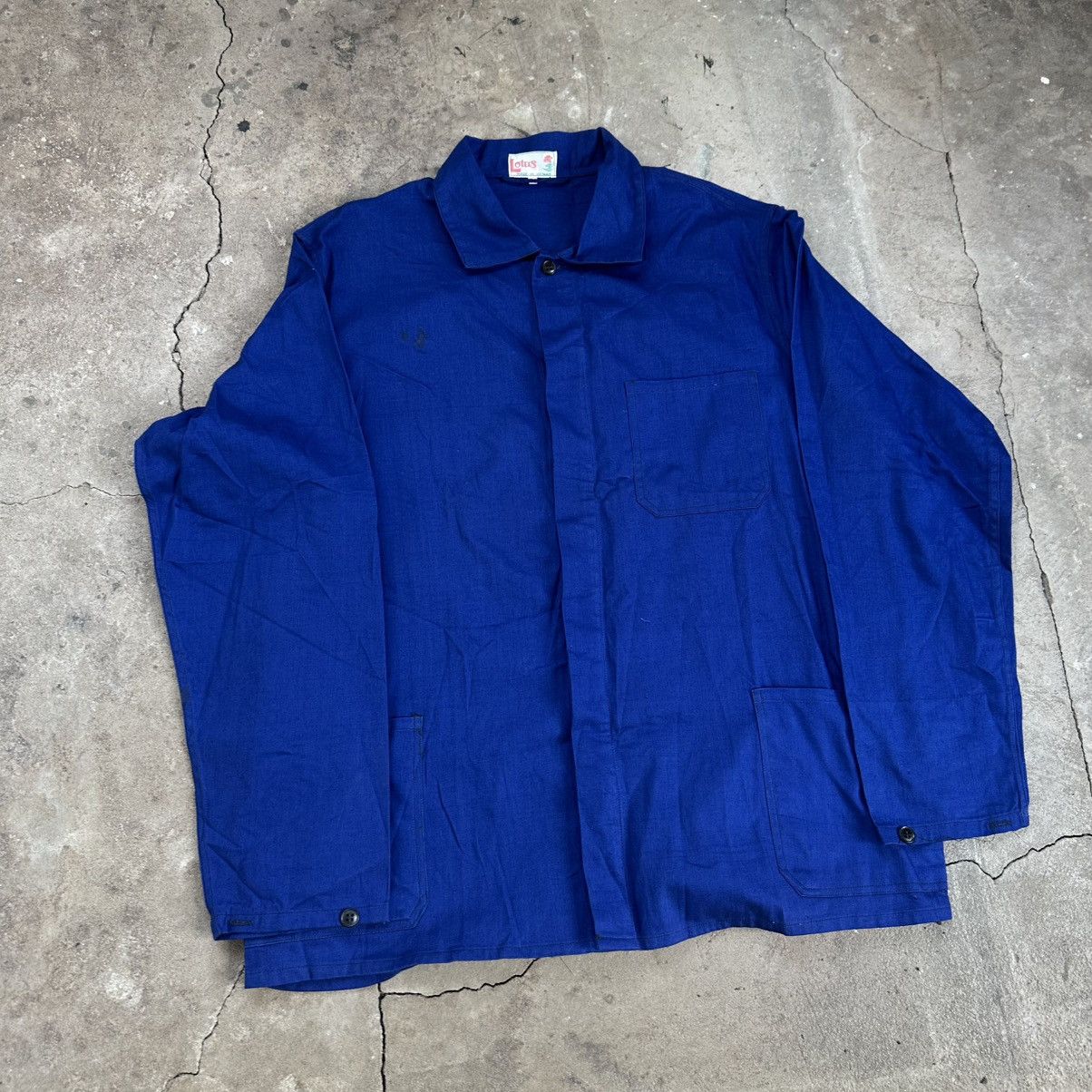 Other Lotus Vintage 70s French Workwear Chore Jacket Size US L / EU 52-54 / 3 - 2 Thumbnail