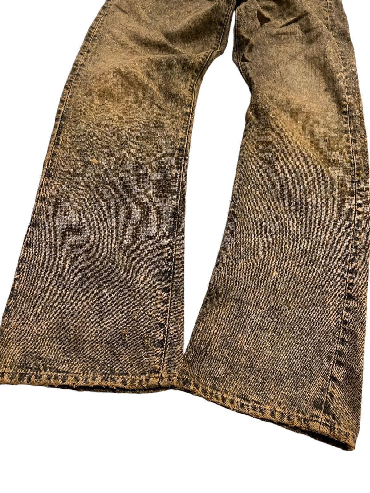 If Six Was Nine × Japanese Brand × Le Grande Bleu (L.G.B.) RNA SLANG mudwash distressed denim pants Size US 33 - 2 Thumbnail