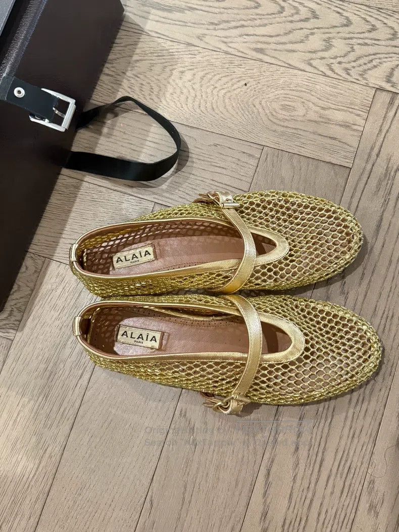 Alaia Alaia Net Shoes, Fishnet Shoes, Ballet Flats Size US 7 / IT 37 - 2 Thumbnail