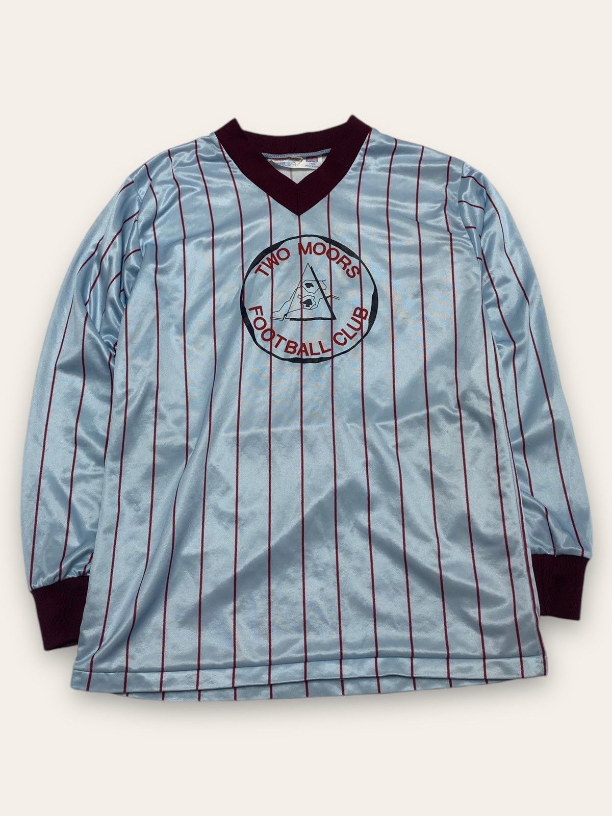 Vintage 90s Vintage TWO MOORS FC Striped Match Worn Jersey N12 Size US S / EU 44-46 / 1 - 2 Thumbnail