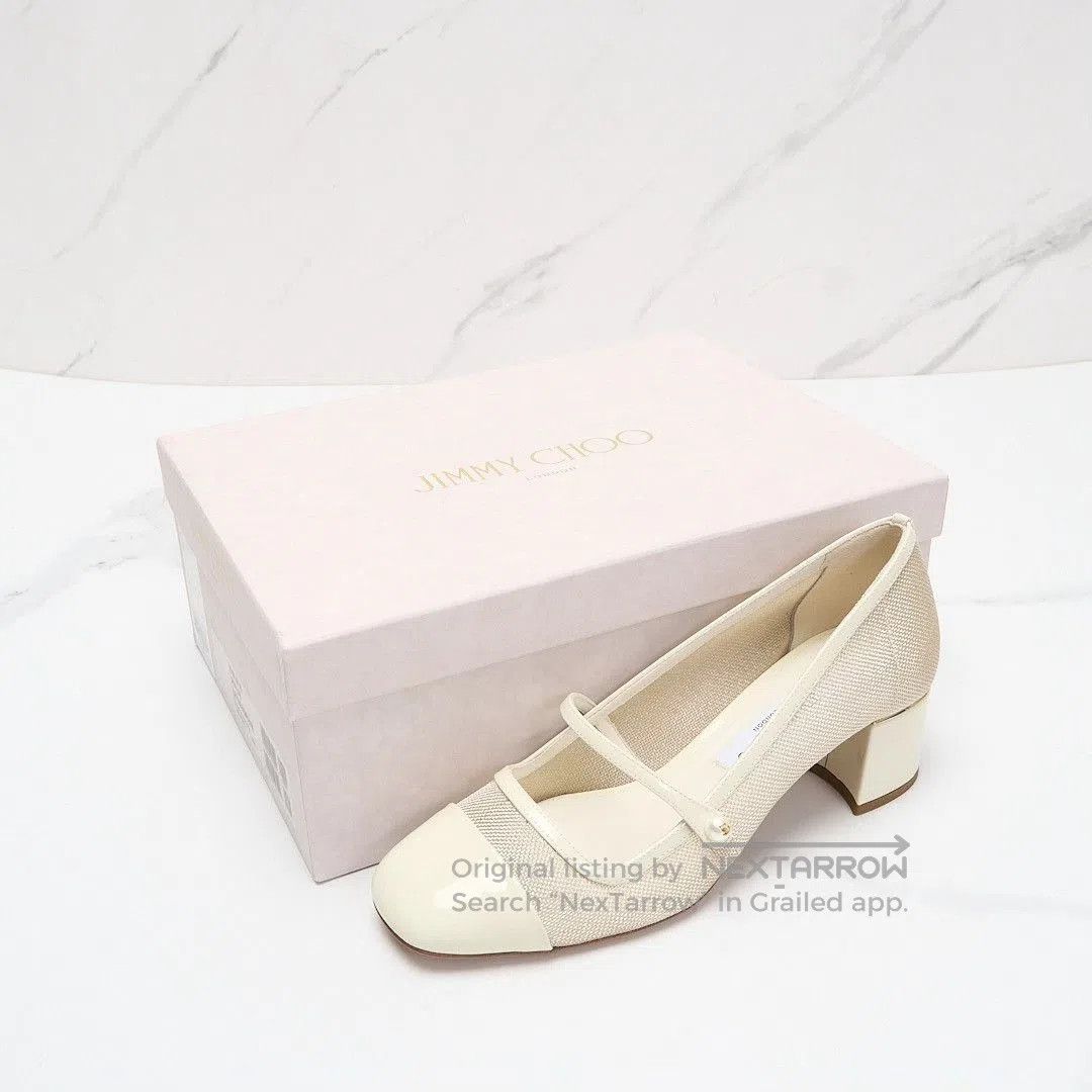Jimmy Choo Jimmy Choo Women's Elisa 45 Square Toe Block Heel. Size US 6 / IT 36 - 7 Thumbnail
