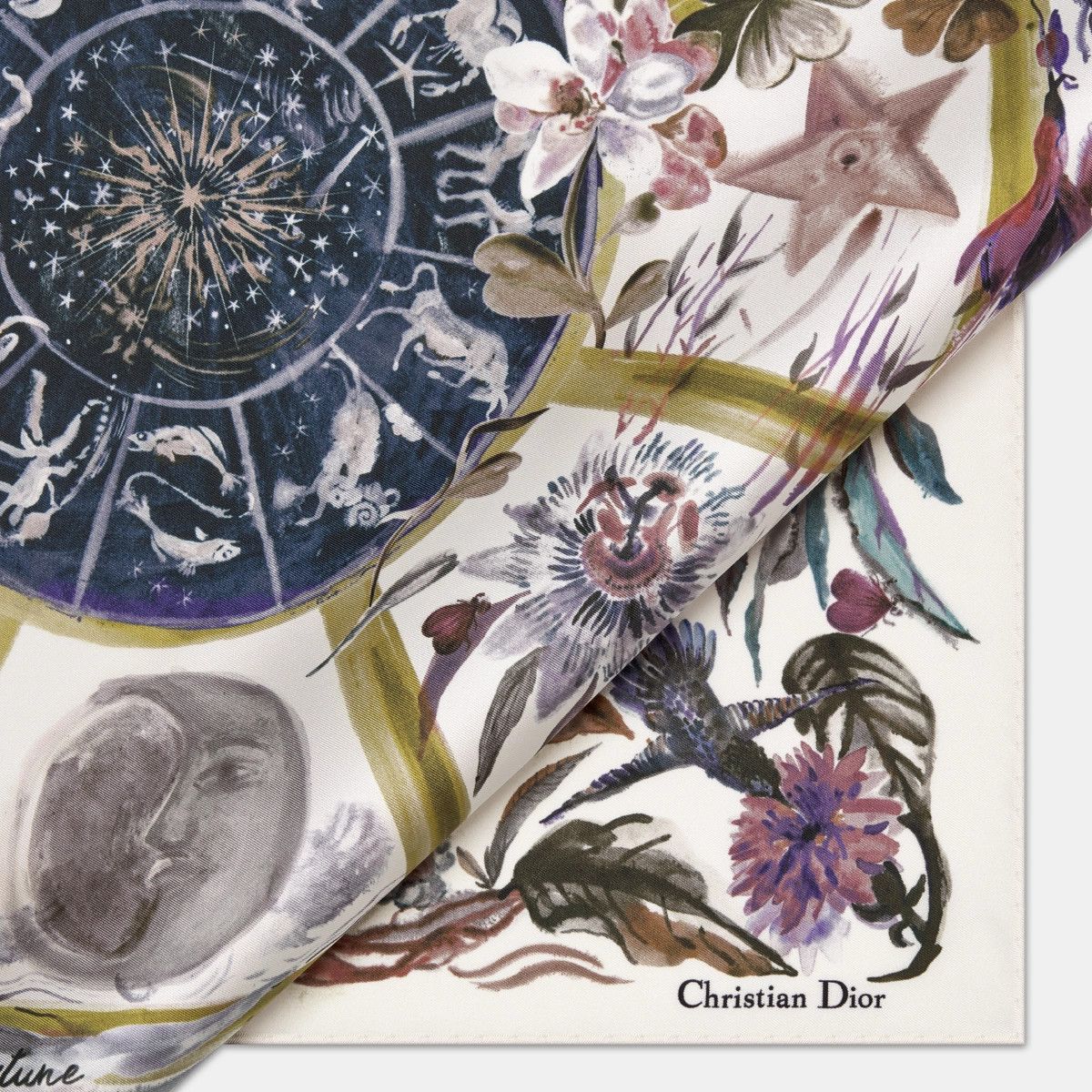 Dior o1bcso1str0226 Size:OS/Tarot 70 Square Scarf in Multicolor Size ONE SIZE - 4 Thumbnail