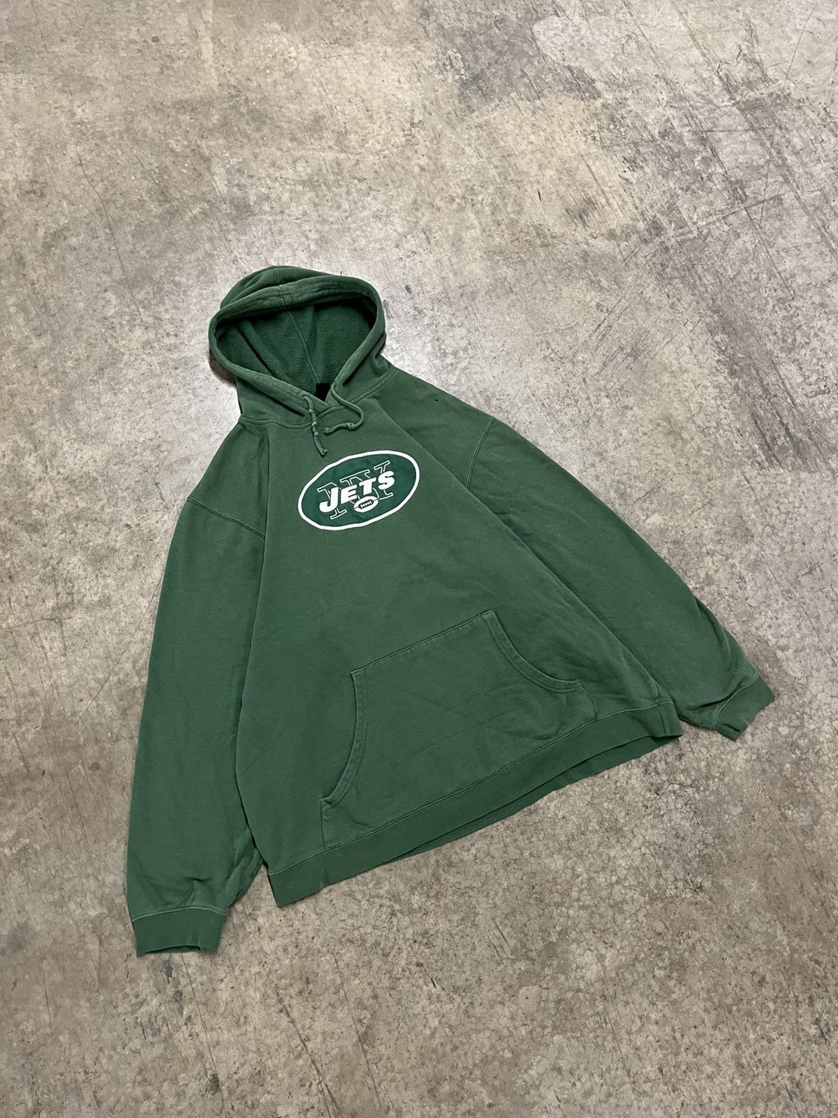 Vintage NY jets vintage hoodie streetwear sportswear boxy hype rare Size US XXL / EU 58 / 5 - 3 Thumbnail