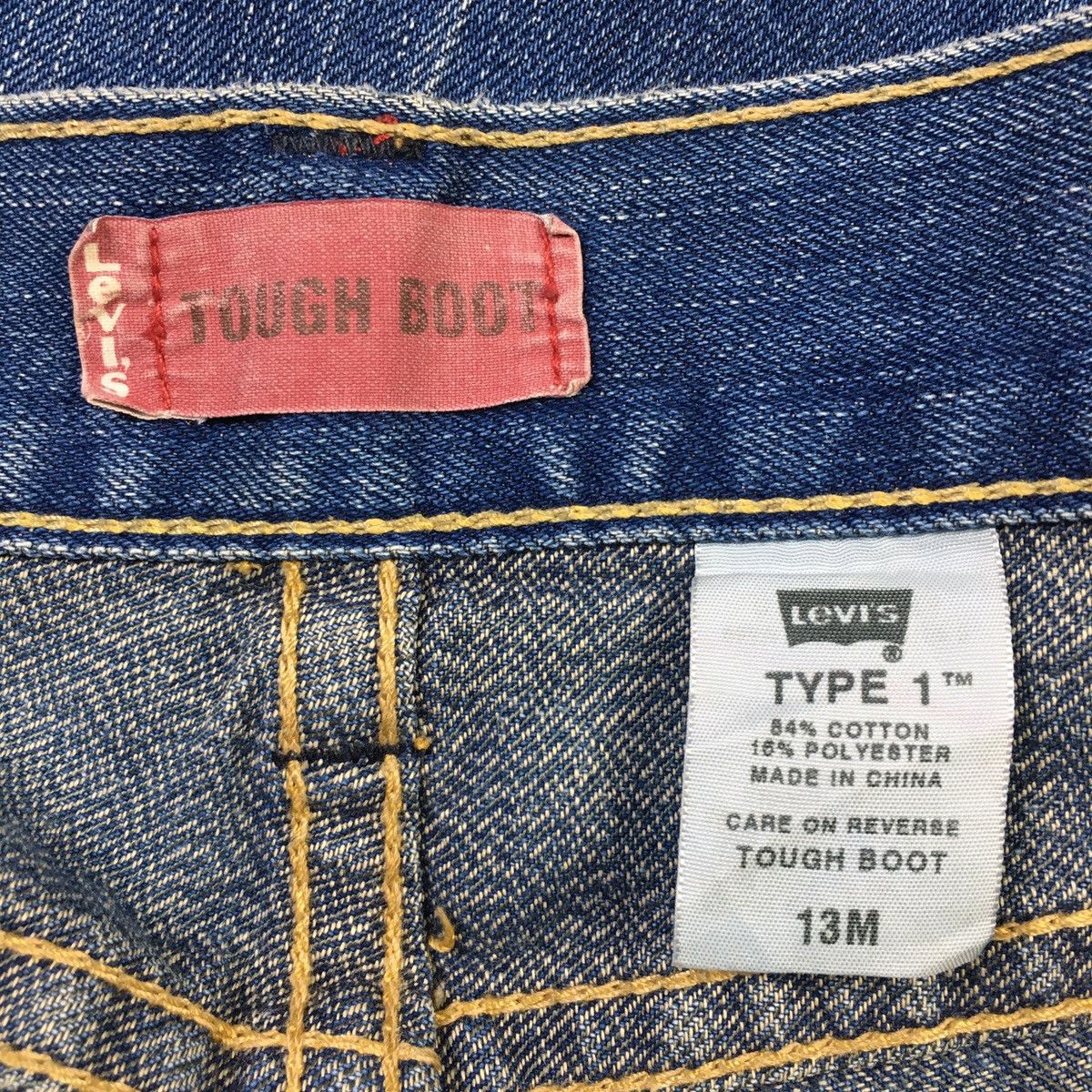 Levi's Crazy Levis Type 1 Twist Leg Tough Boot Flare Jeans Size US 36 / EU 52 - 10 Thumbnail