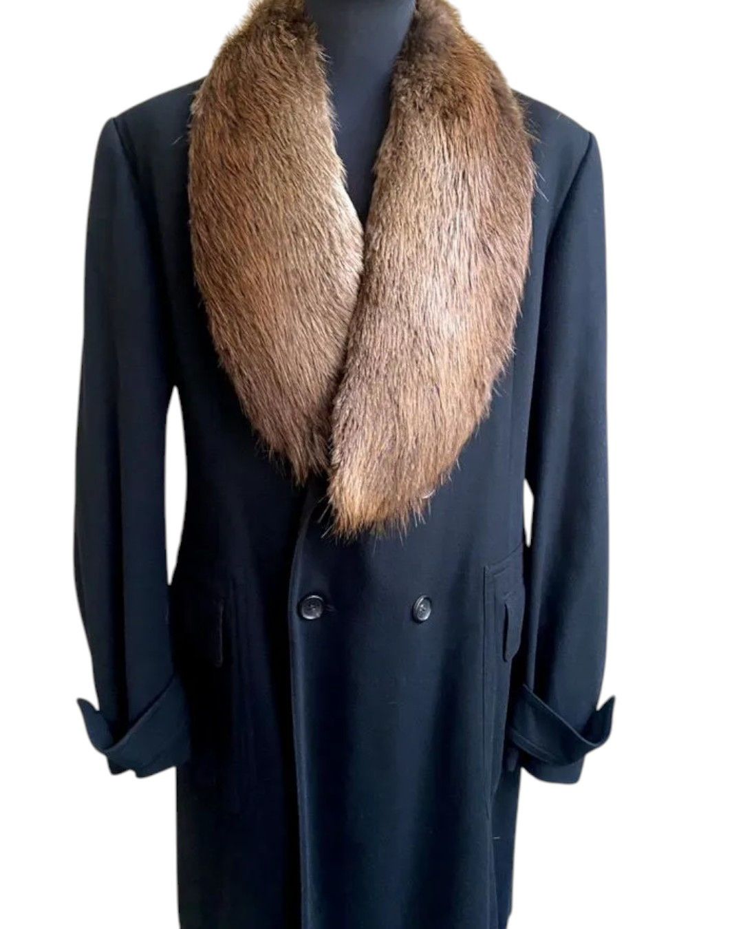 Gucci F/W 2008 RUNWAY CASHMERE HEAVY COAT WITH BEAVER FUR COLLAR Size US M / EU 48-50 / 2 - 3 Thumbnail