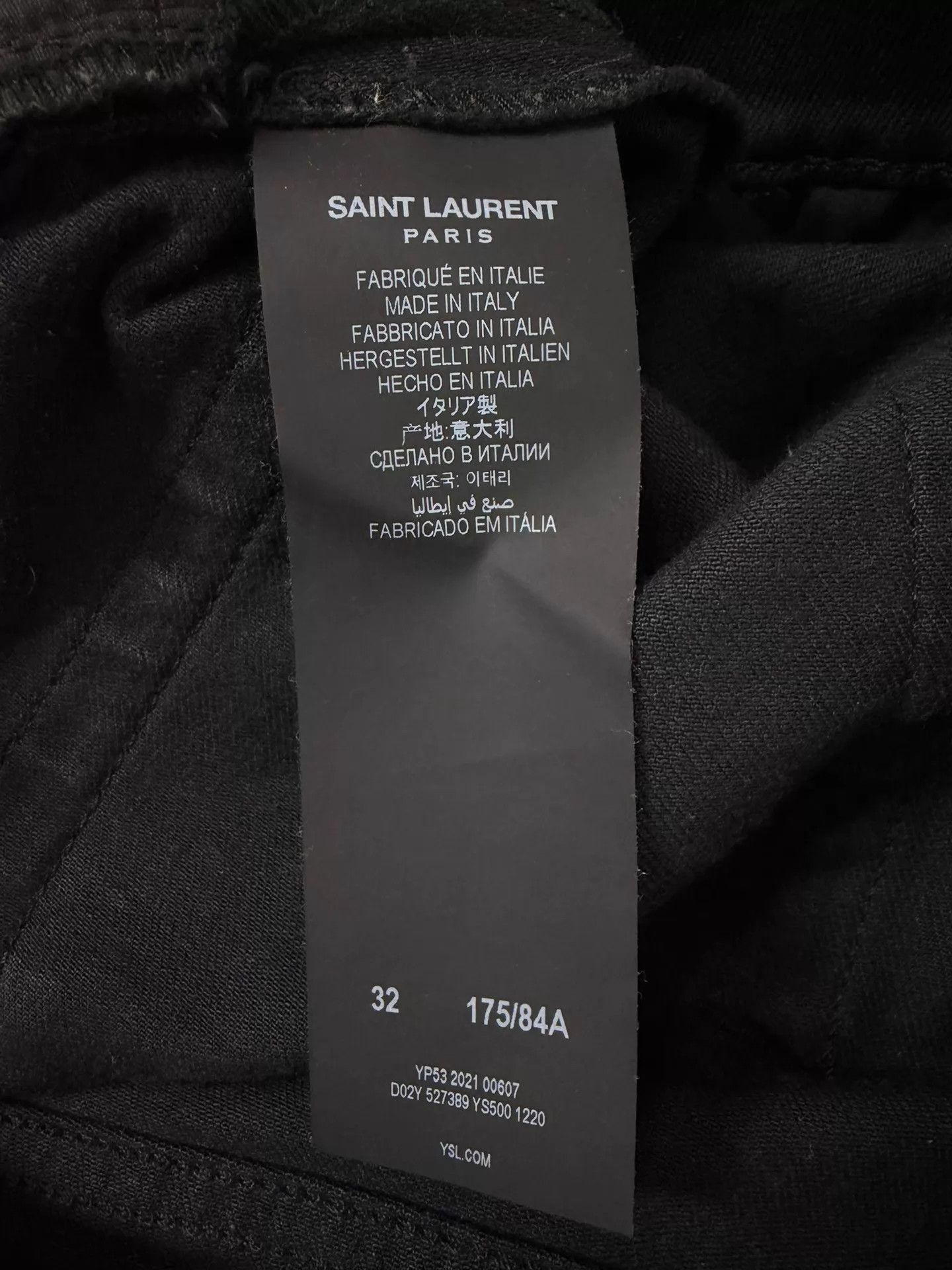 Saint Laurent Paris SLP 22ss D02 Black Basic Jeans 32 Size US 32 / EU 48 - 5 Thumbnail