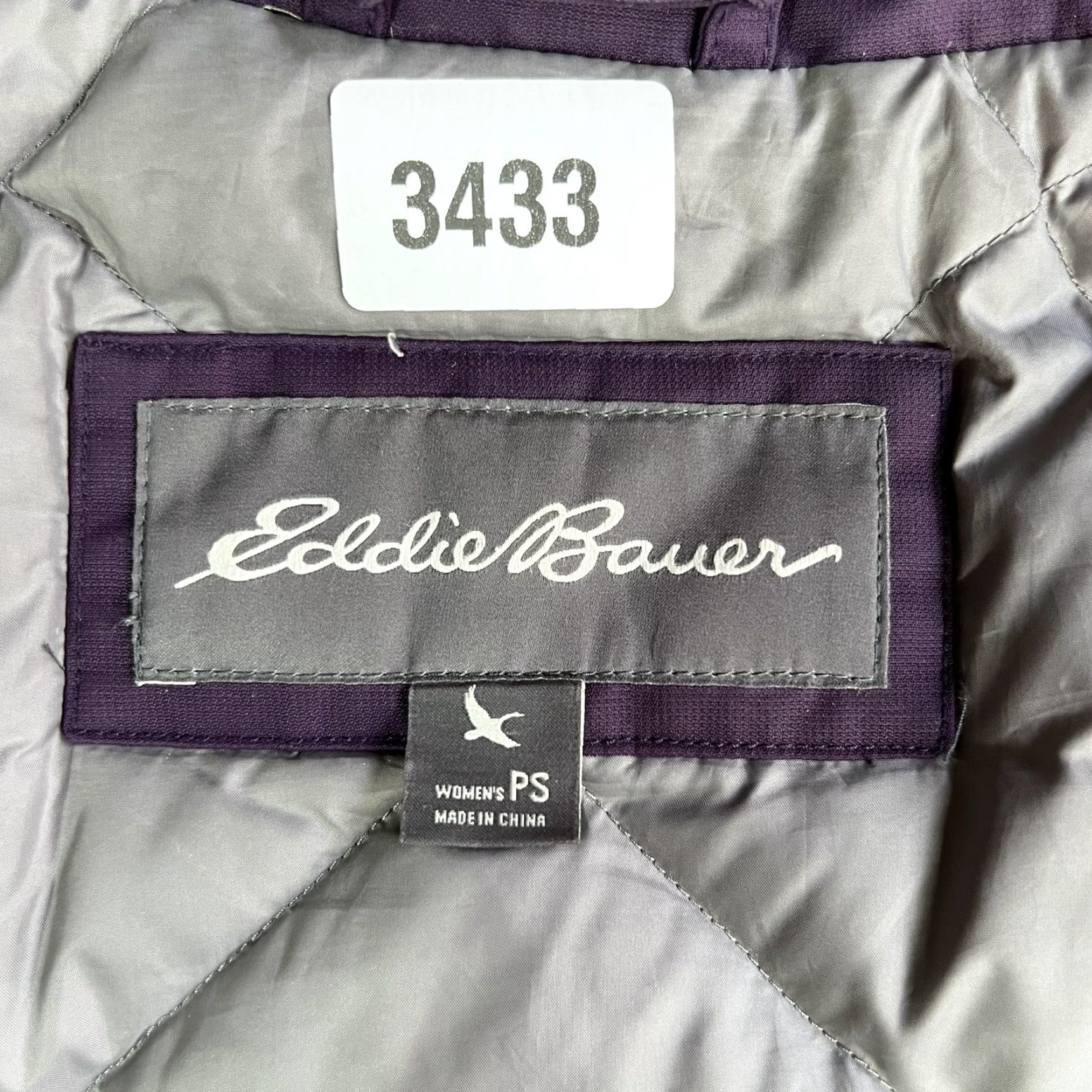 Eddie Bauer Eddie Bauer Womens PS Full Zip Goose Down Purple Softshell Jacket Size S / US 4 / IT 40 - 5 Thumbnail