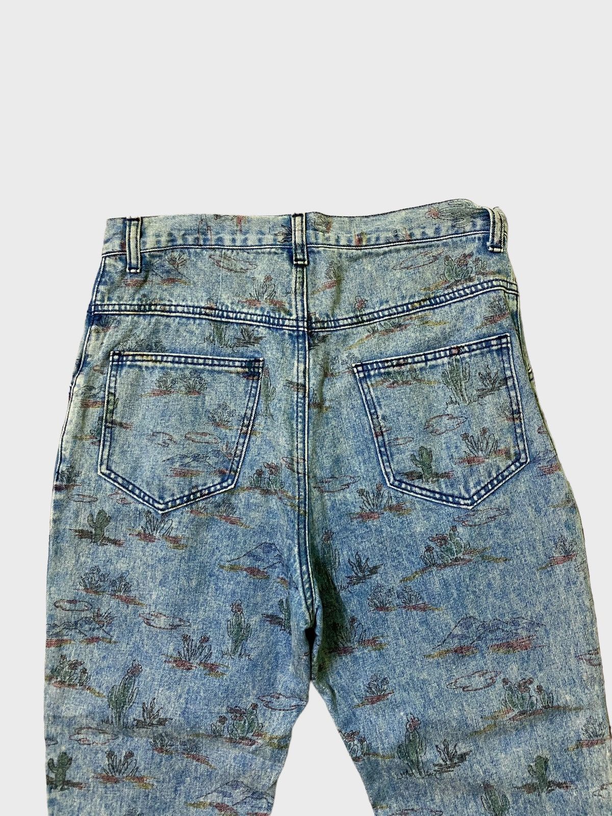 Issey Miyake Issey Miyake Style Cactus Designs Denim Jeans Size US 30 / EU 46 - 12 Thumbnail