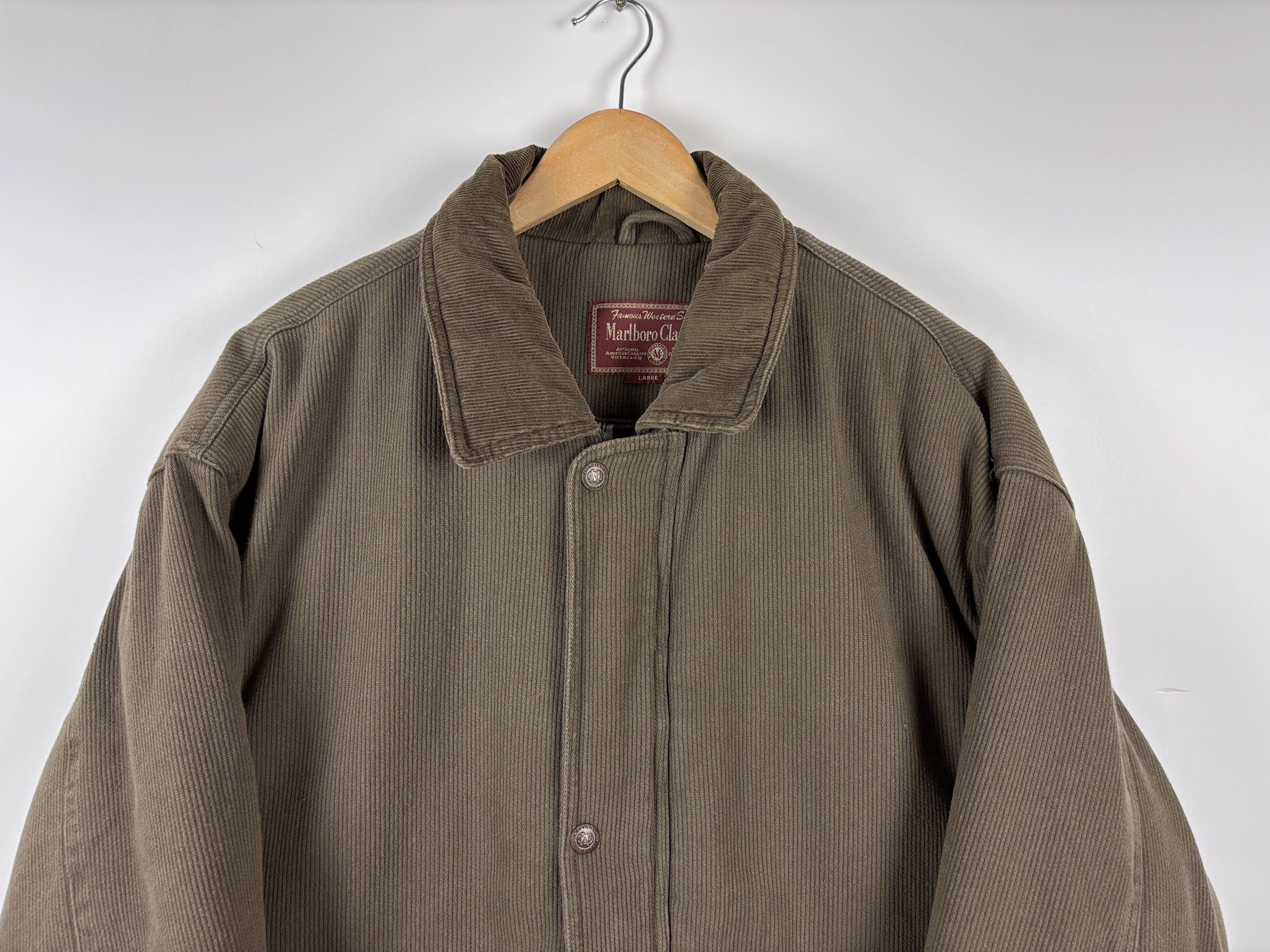 Marlboro Classics Marlboro Classics Corduroy Warm Heavy Coat Jacket Brown L Size US L / EU 52-54 / 3 - 2 Thumbnail