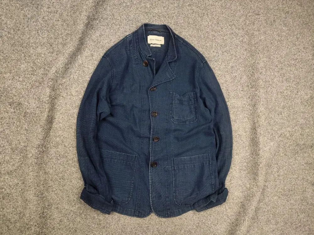 Oliver Spencer Oliver Spencer Design Cotton Faded Light overshirt Jacket Size US S / EU 44-46 / 1 - 1 Thumbnail