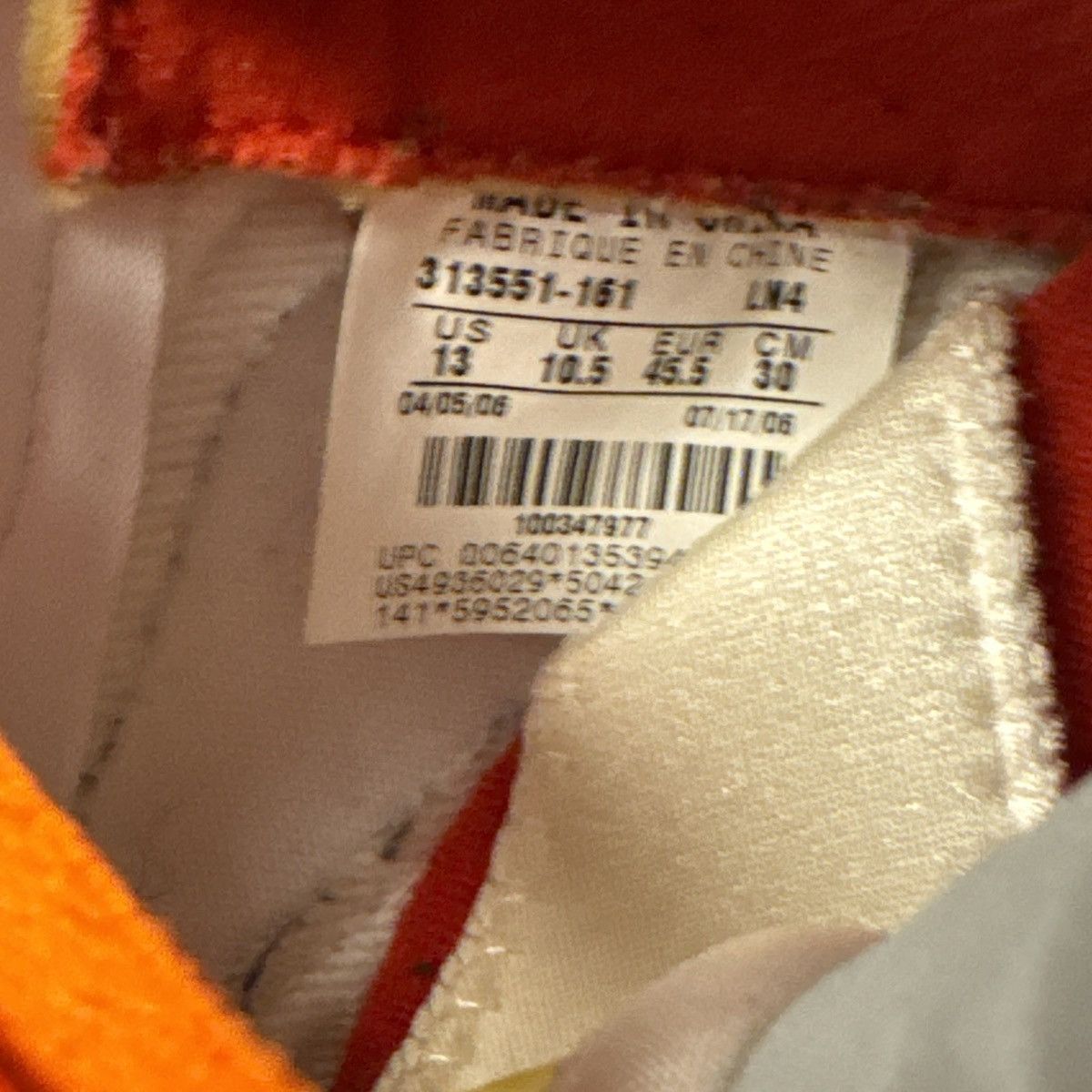 Jordan Brand Air Jordan 5 Retro Sunset 2006 Size US 11.5 / EU 44-45 - 9 Thumbnail