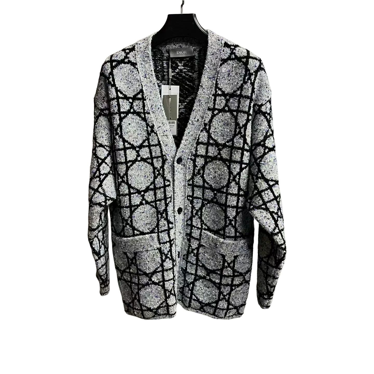 Dior Dior Cannage Pattern Knit Cardigan L Size US L / EU 52-54 / 3 - 1 Thumbnail