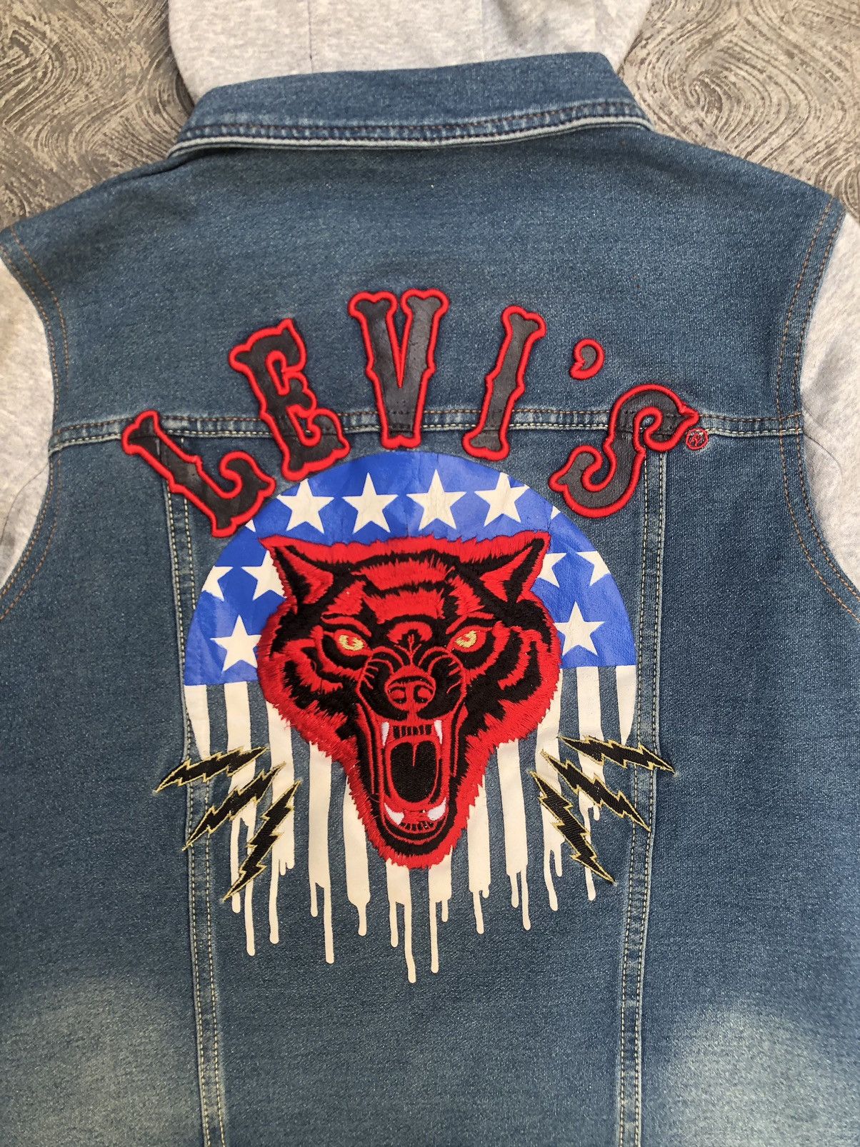 Levi's Levi’s Jeans Jacket Hoodie Patchwork Number Nine LGB Style Size US M / EU 48-50 / 2 - 12 Thumbnail