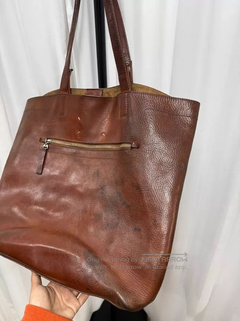 Maison Margiela Maison Margiela Leather Twitter Tote Bag Size ONE SIZE - 9 Thumbnail