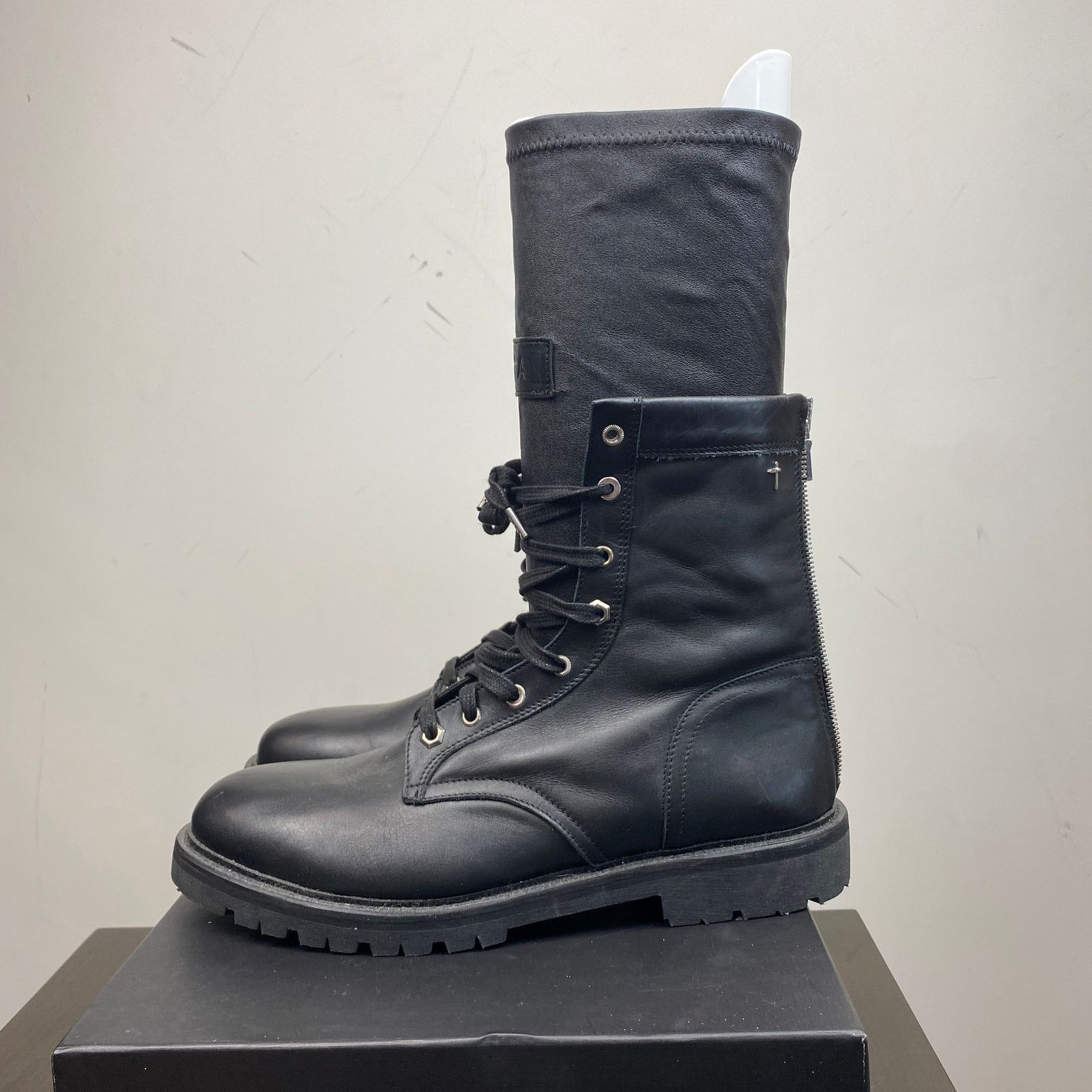 Rta $1090 RTA Calf Leather Hybrid Combat Boots Men's 12 Size US 12 / EU 45 - 5 Thumbnail