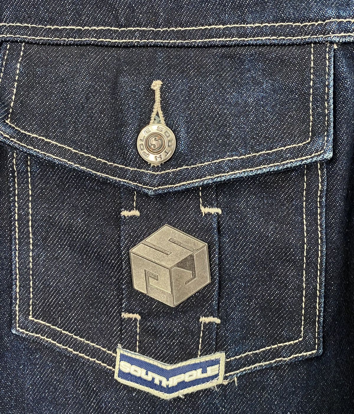 Southpole Rare Vintage 90’s South Pole Japanese Dragon Denim Jacket Size US XL / EU 56 / 4 - 10 Thumbnail