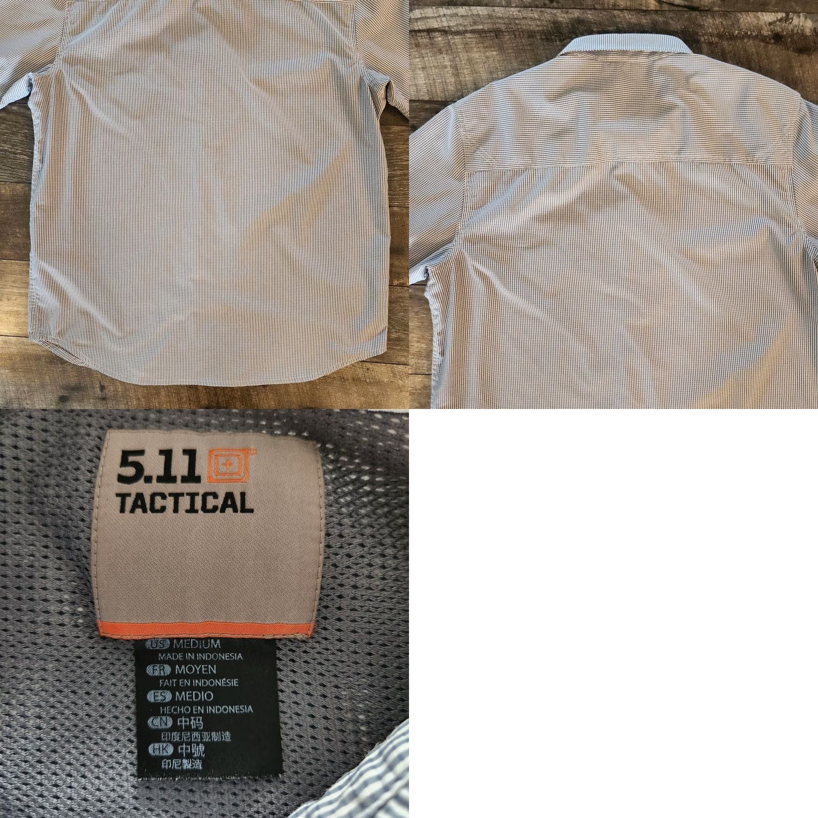 Vintage 5.11 Tactical Snap Shirt Mens Medium Short Sleeve Performance Stretch Check Size US M / EU 48-50 / 2 - 8 Thumbnail