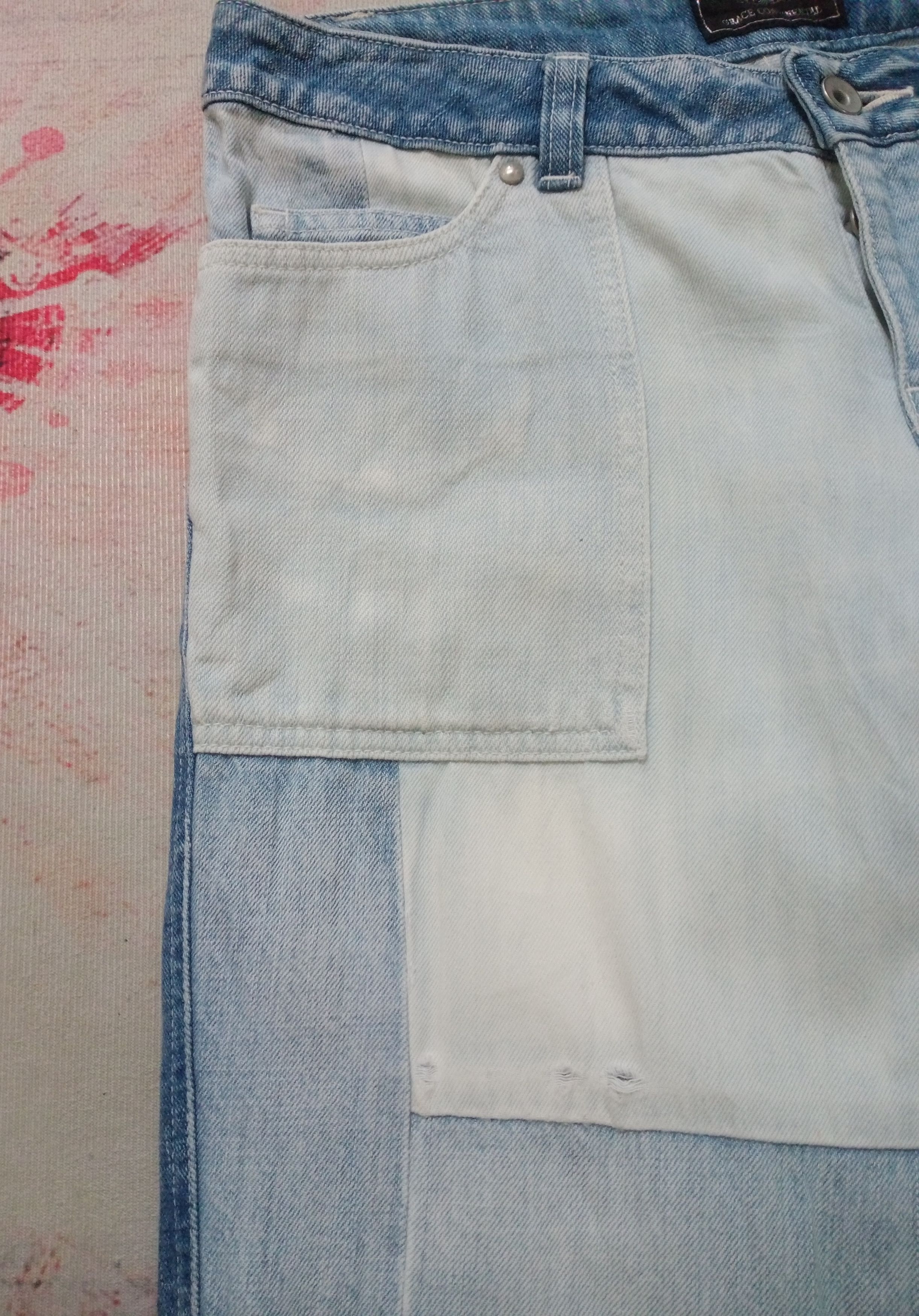 If Six Was Nine Rare Grace Continental Patchwork Denim Pants Like Kapital Size US 32 / EU 48 - 5 Thumbnail