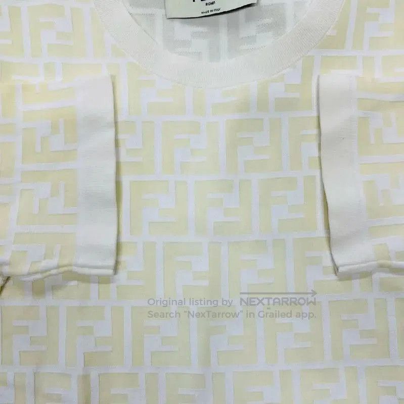 Fendi Fendi Yellow Nylon Women's T-Shirt . Size L / US 10 / IT 46 - 3 Thumbnail